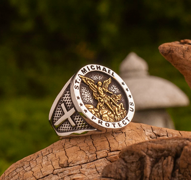 St. Michael Protect Us Ring - photo 4