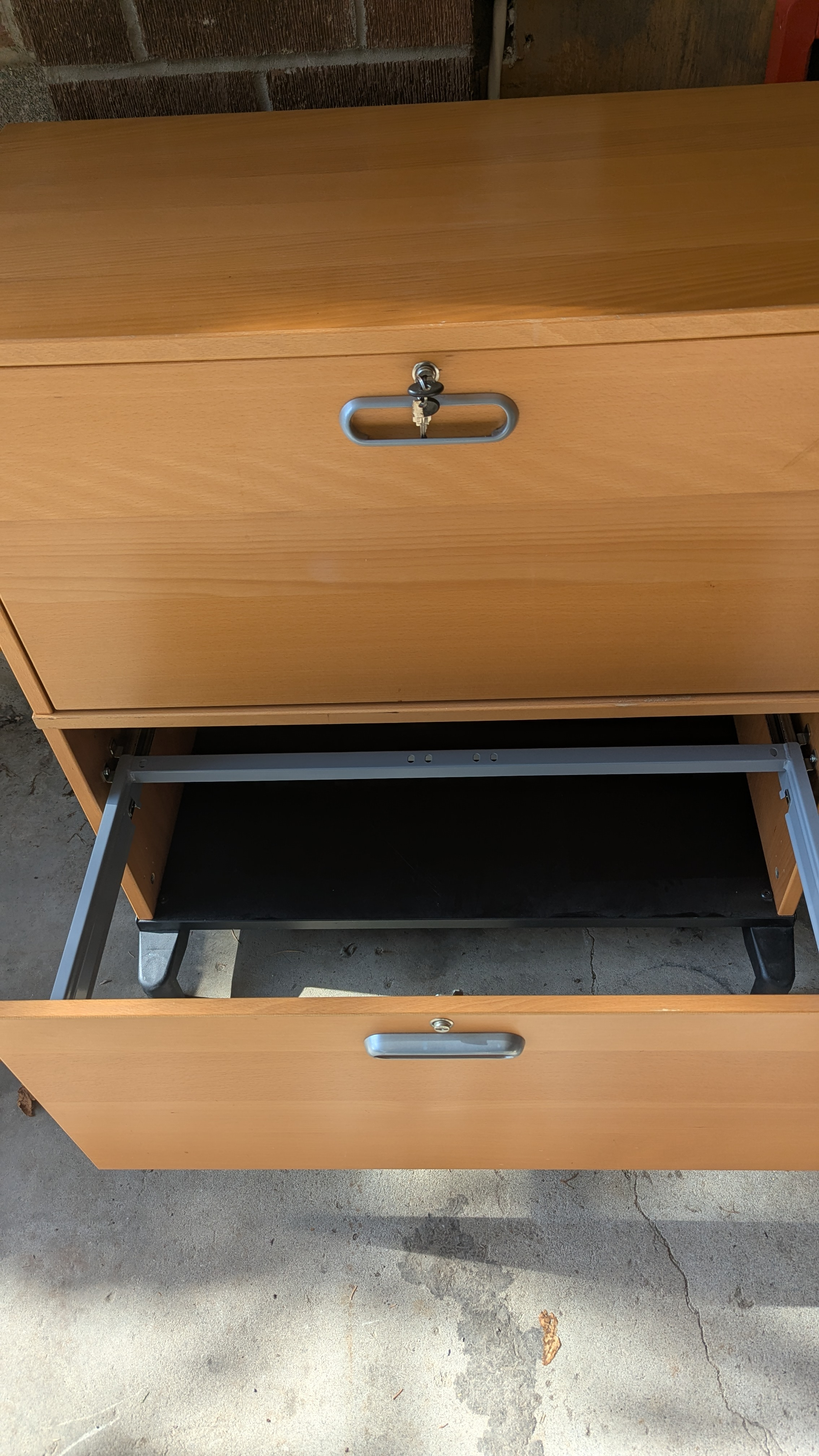 2-Drawer Wooden Filing Cabinet - photo 2