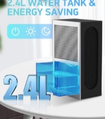 2.4L Dehumidifier with 2 Drainage Modes - photo 3
