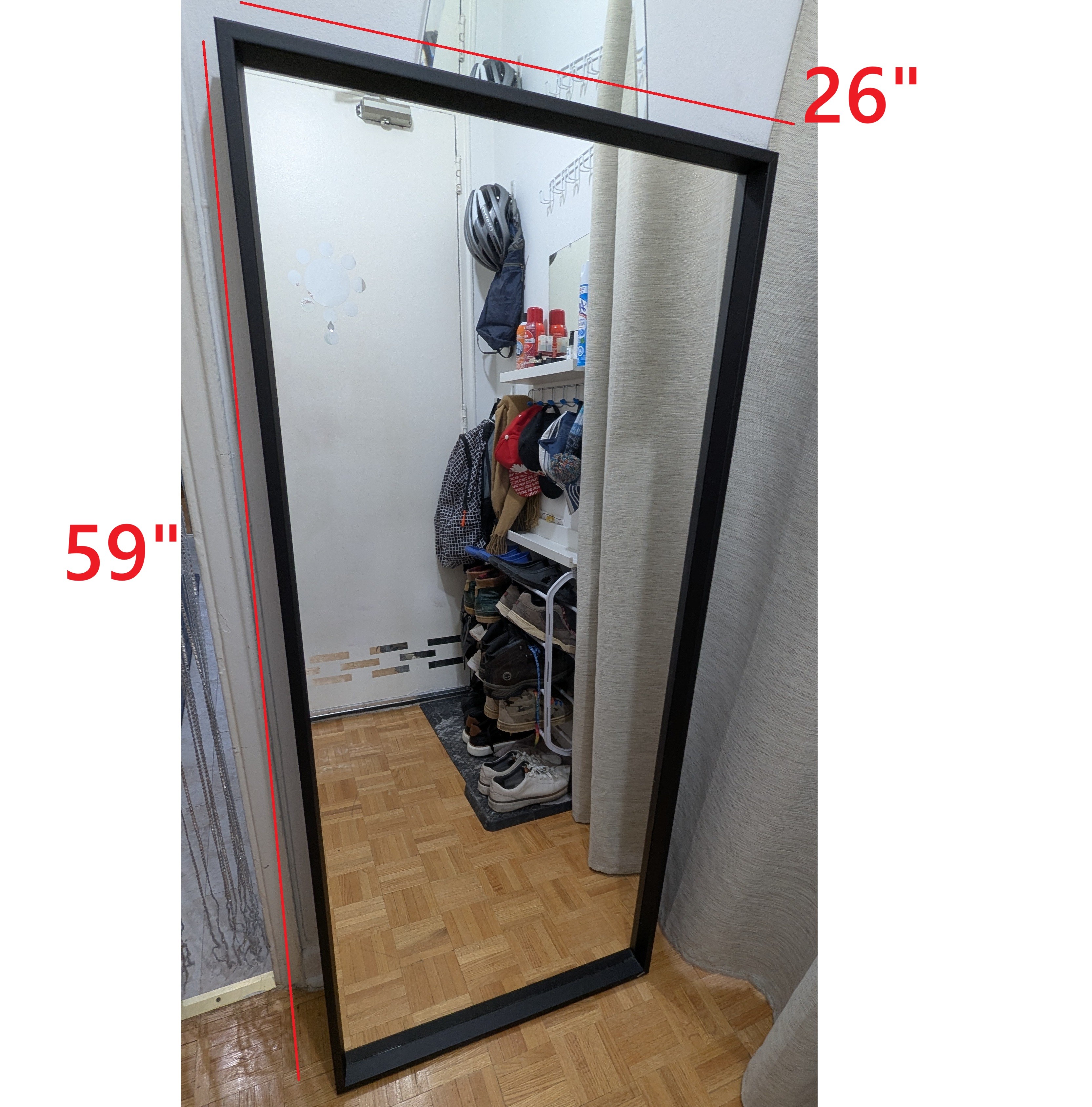 BIG 59x26" Mirror Full-length on wall \ door mirror