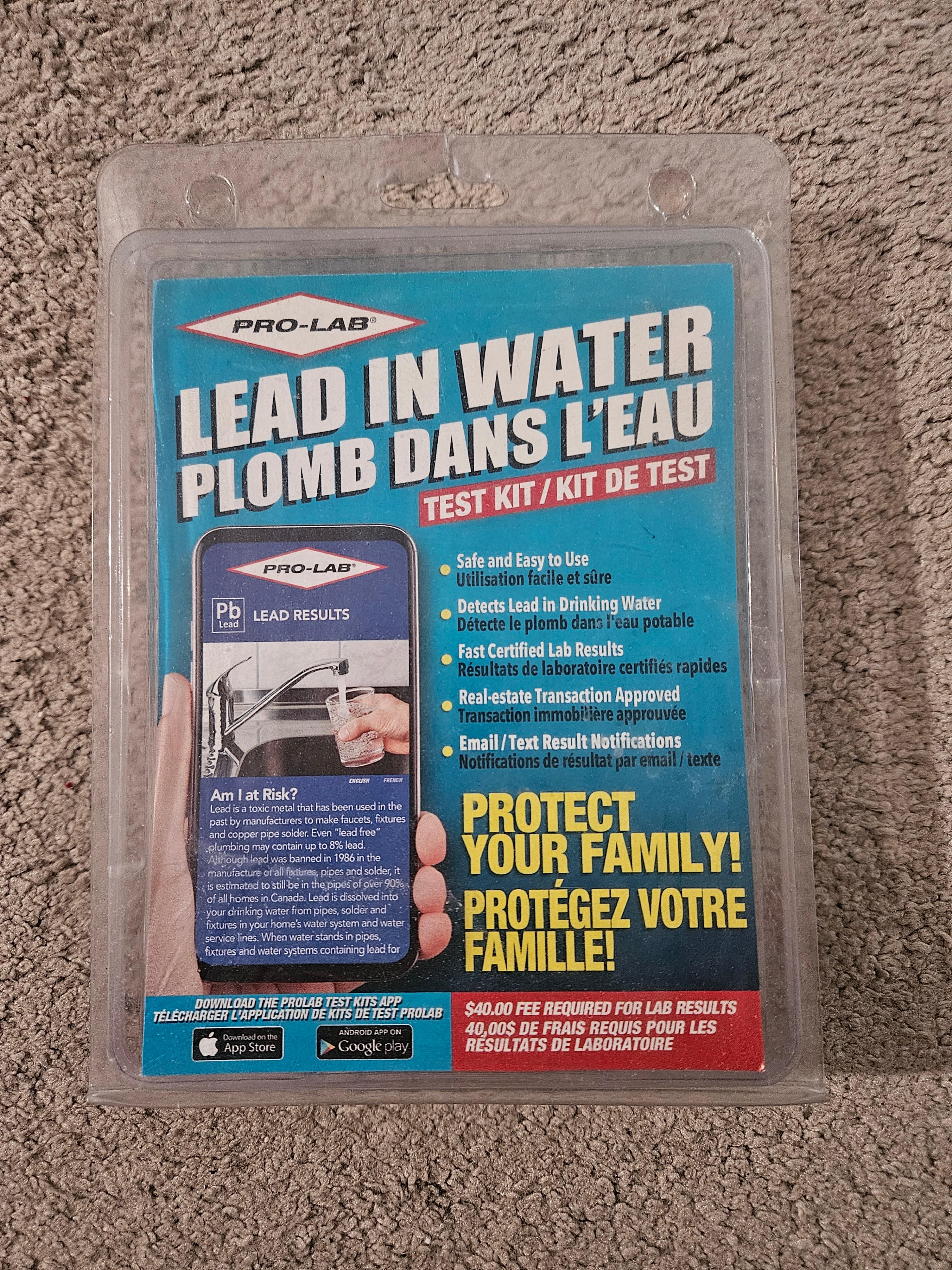Pro-Lab Lead in Water Home Safety Test Kit (New)