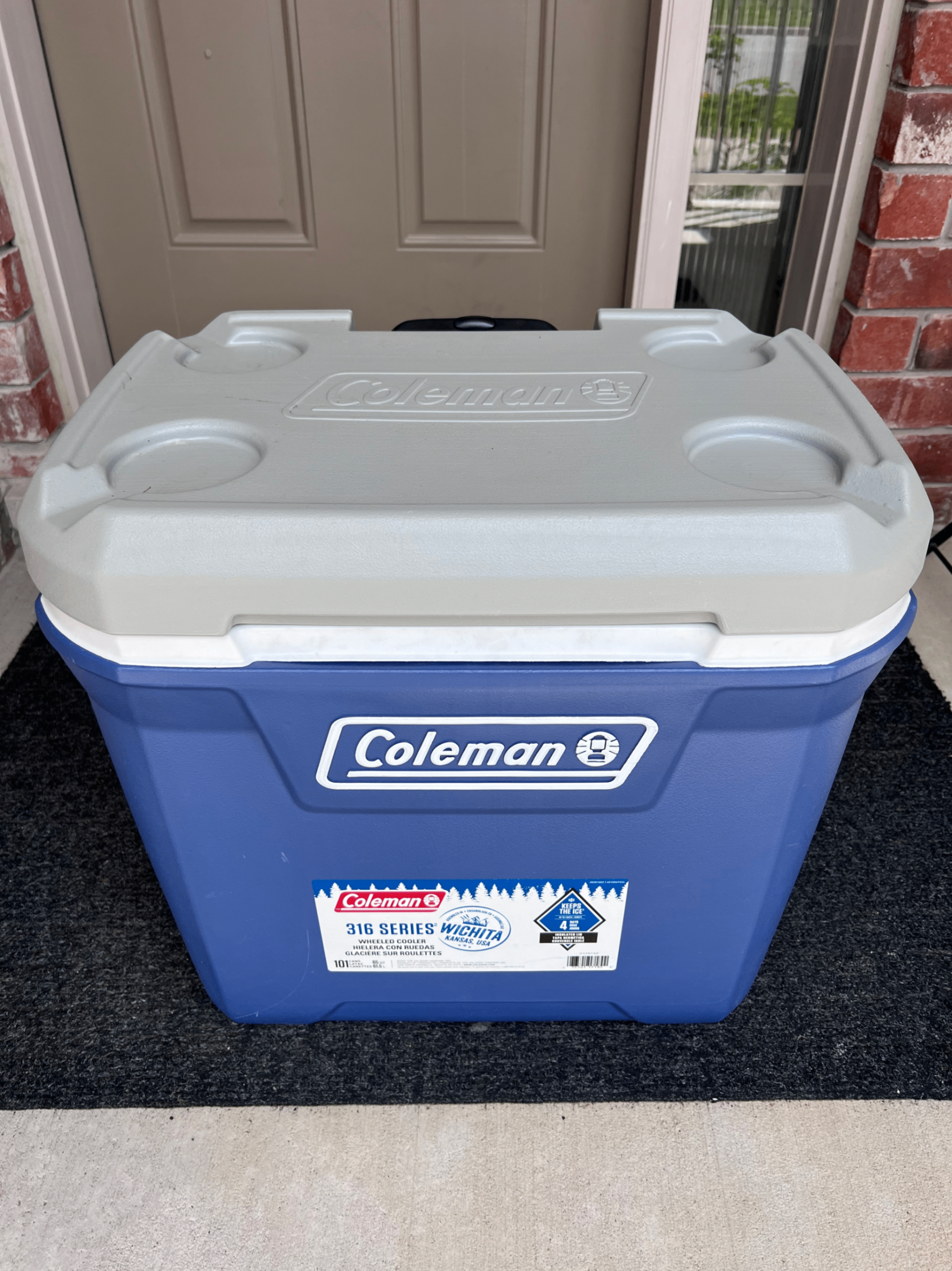 Coleman 316 Series 62-Quart Wheeled Cooler