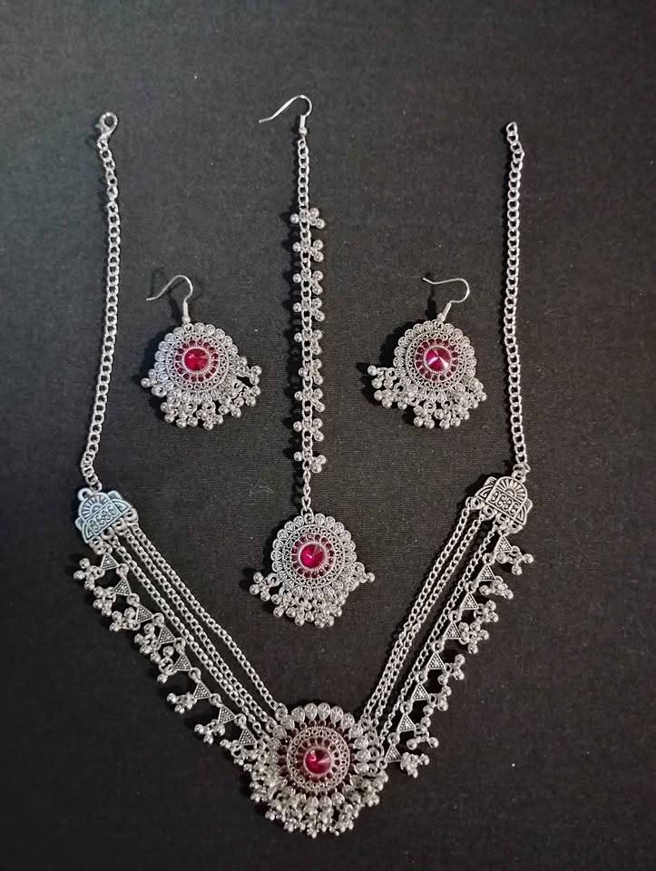 Silver-tone Jewelry Set