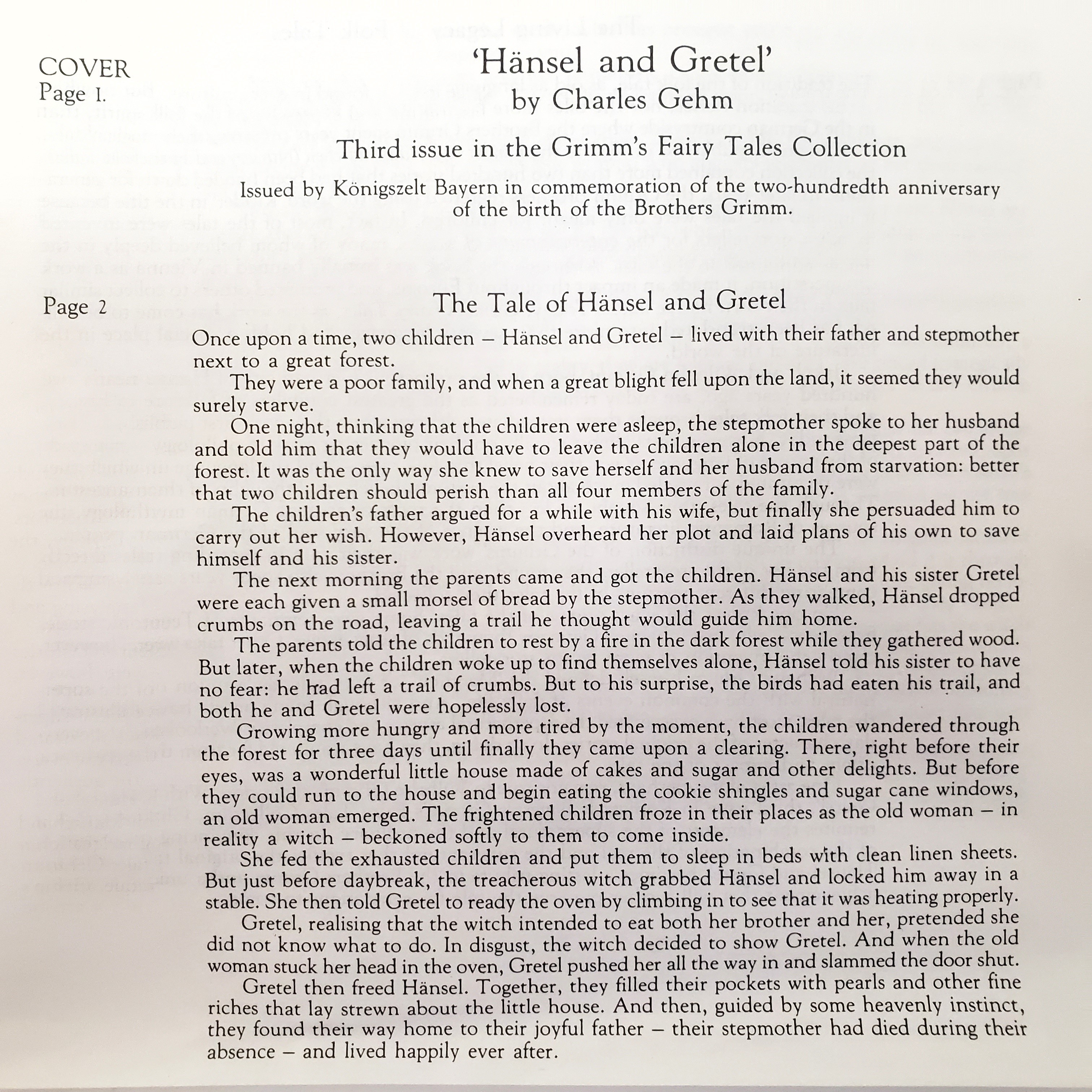 Hansel and Gretel by Charles Gehm Grimm’s Fairy Tales Collection - photo 4