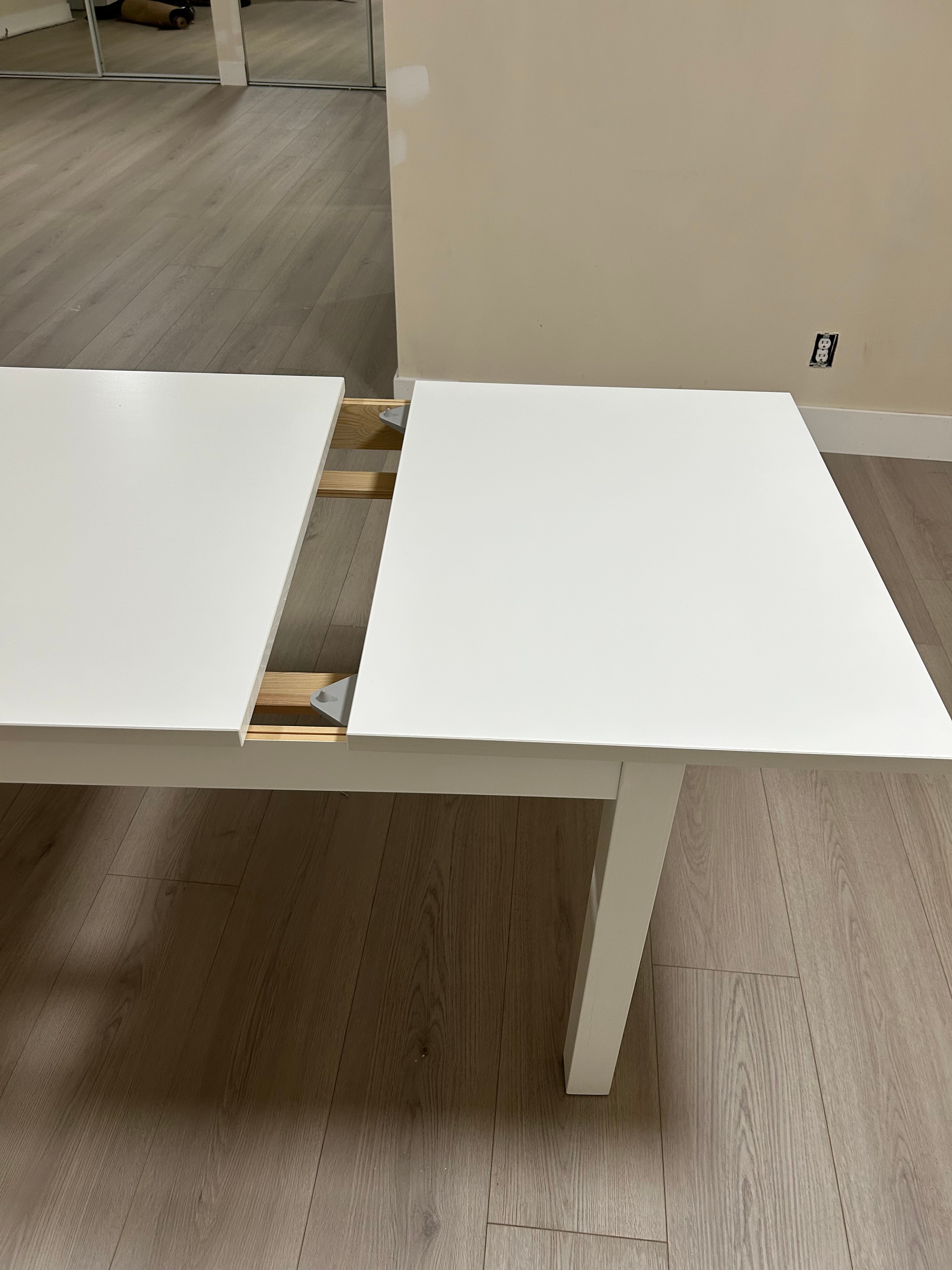 White Rectangular Table