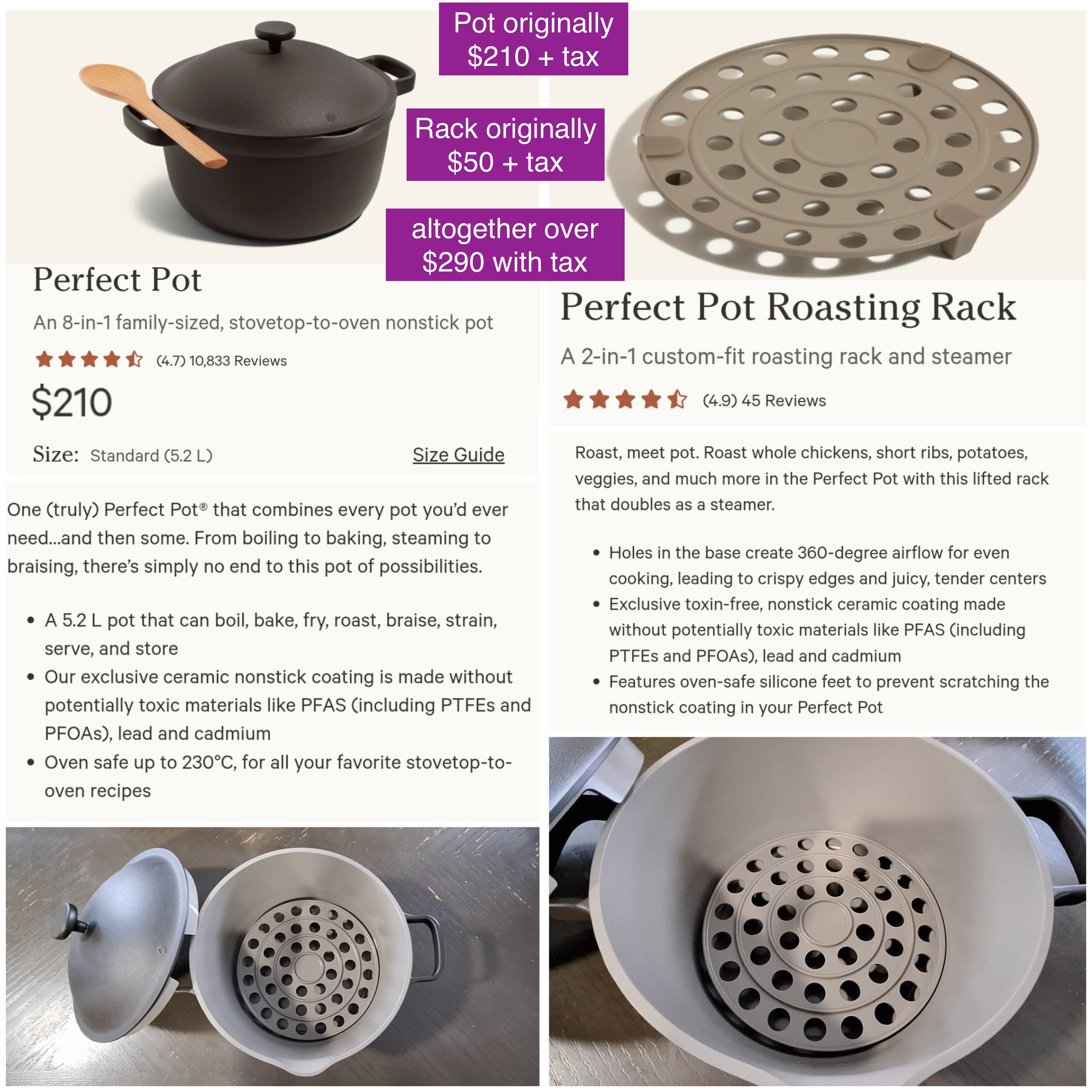 Perfect Pot from Our Place - NEW with accessories - photo 3