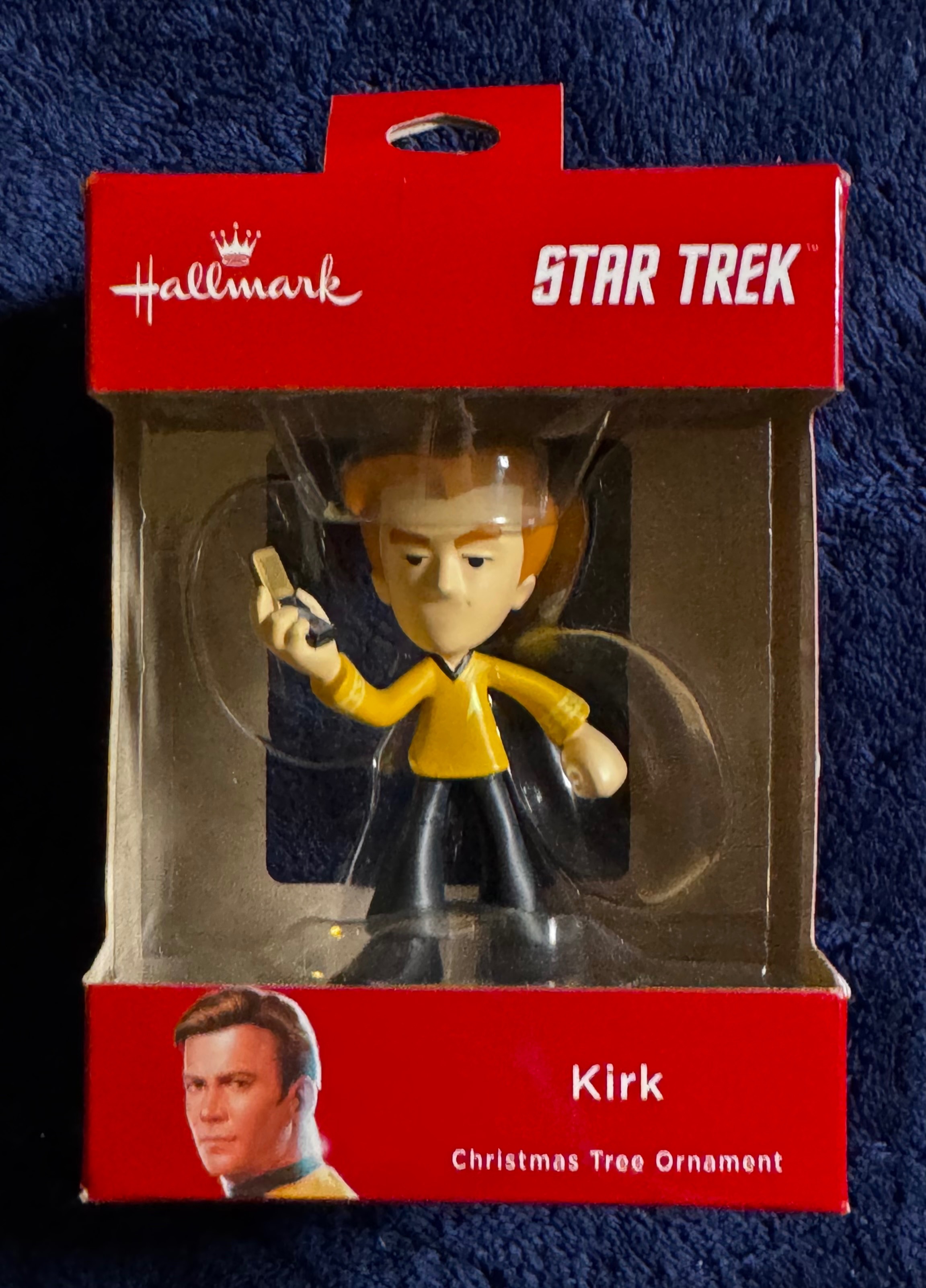 2018 Hallmark Star Trek TOS Captain Kirk Christmas Tree Ornament