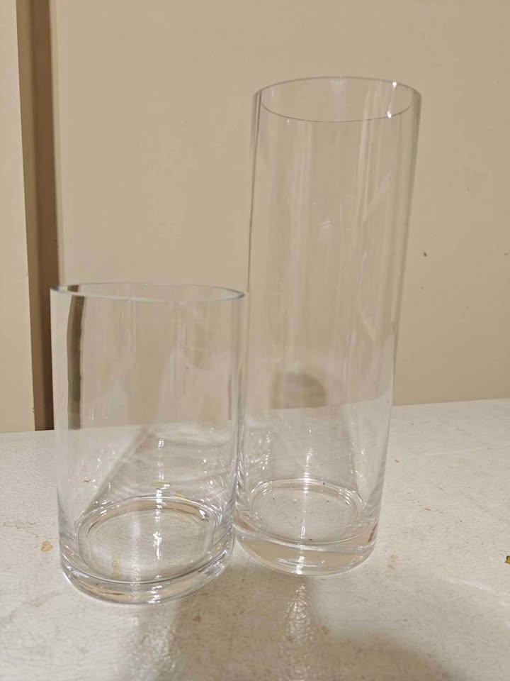 2 candle/flower vases