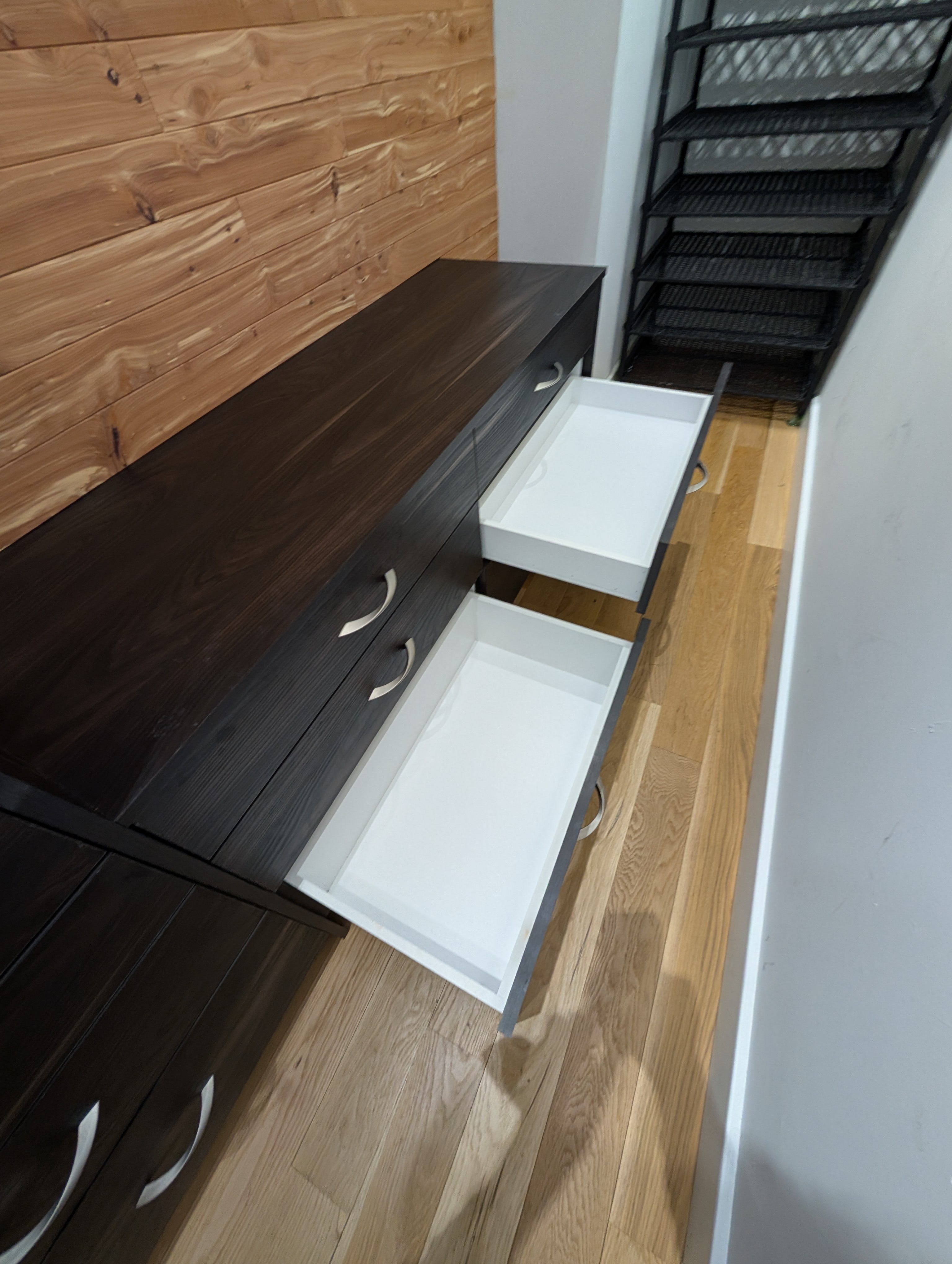 Custom Built Black Closet System Storage Wardrobe (109” Wide) - photo 5