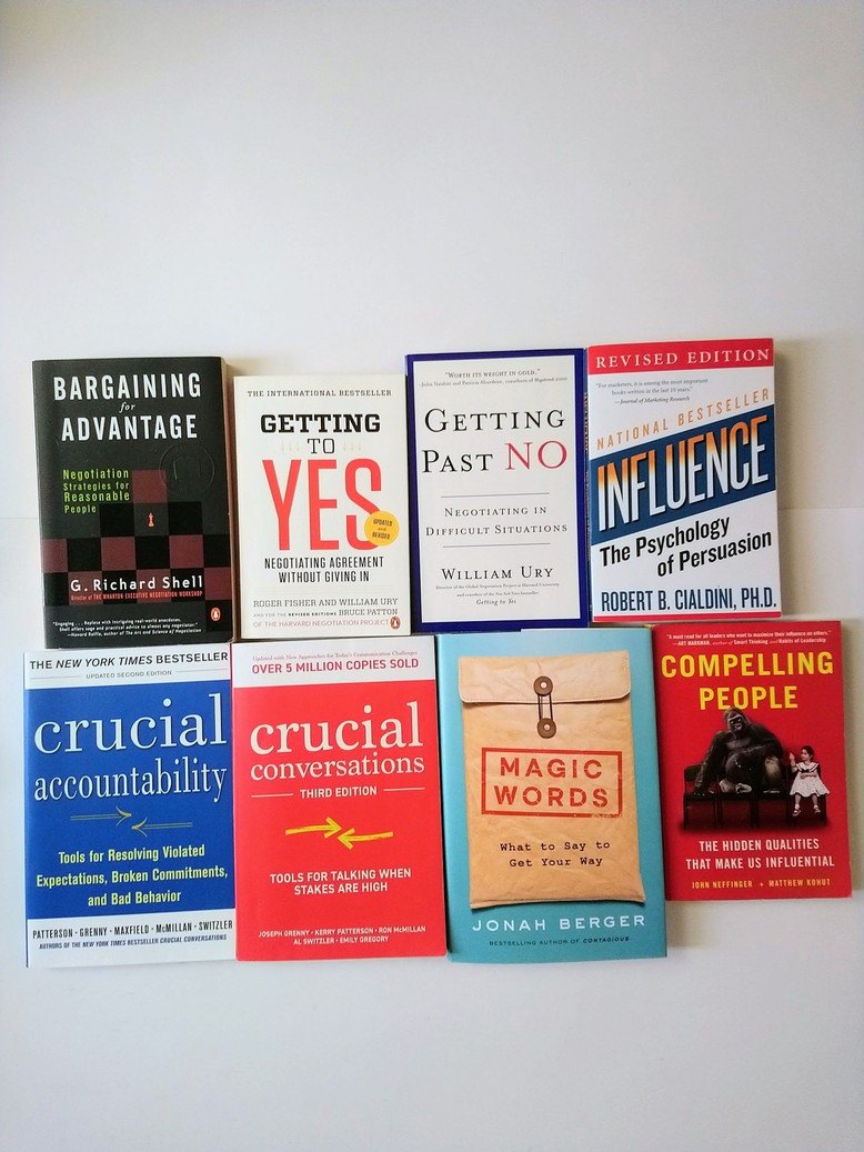 Communication/Negotiation/Influence books!