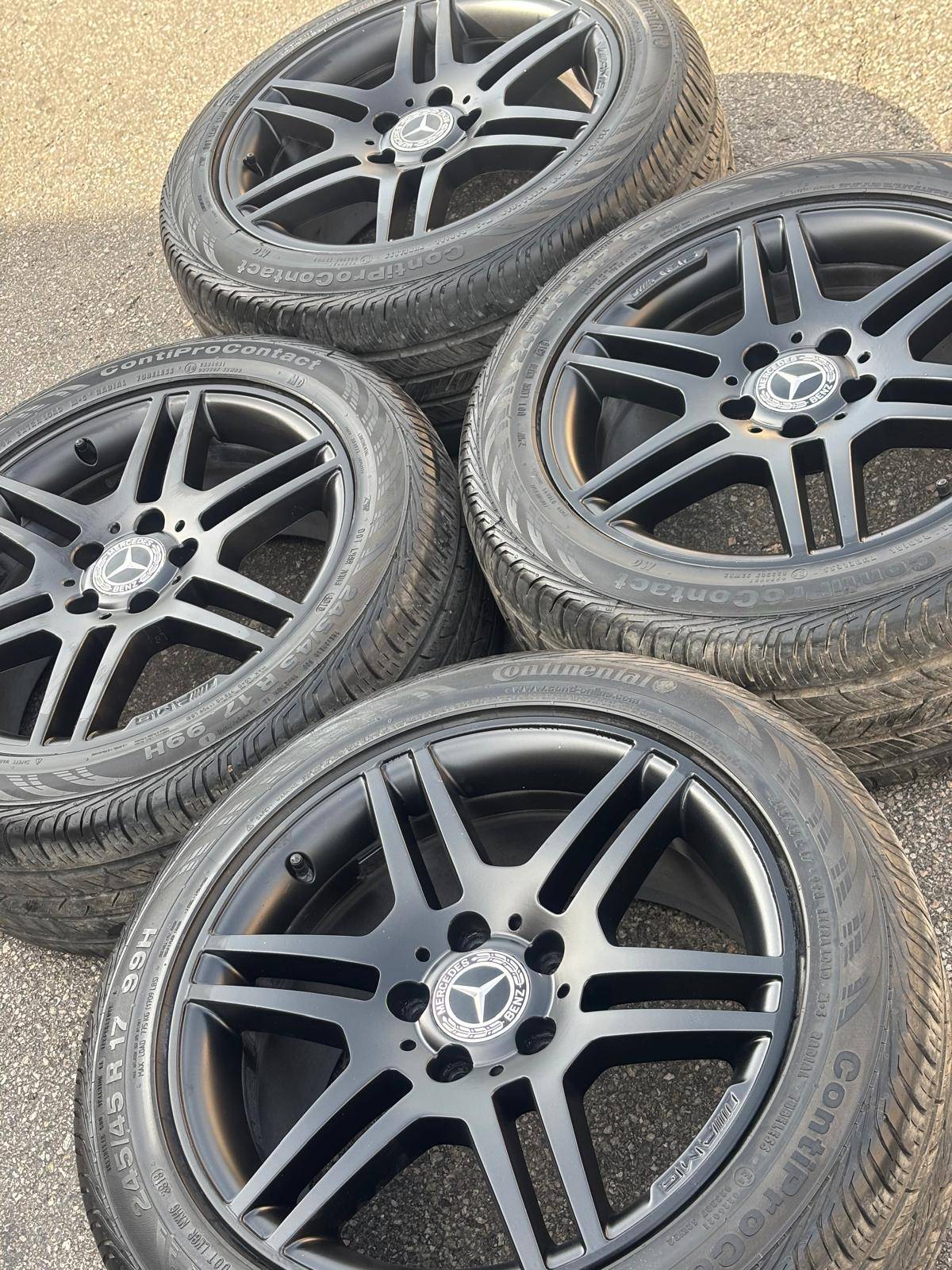 OEM 17”Mercedes AMG(5x112)+Continentals-CLA/ E/ C/ A/ B Class - photo 3