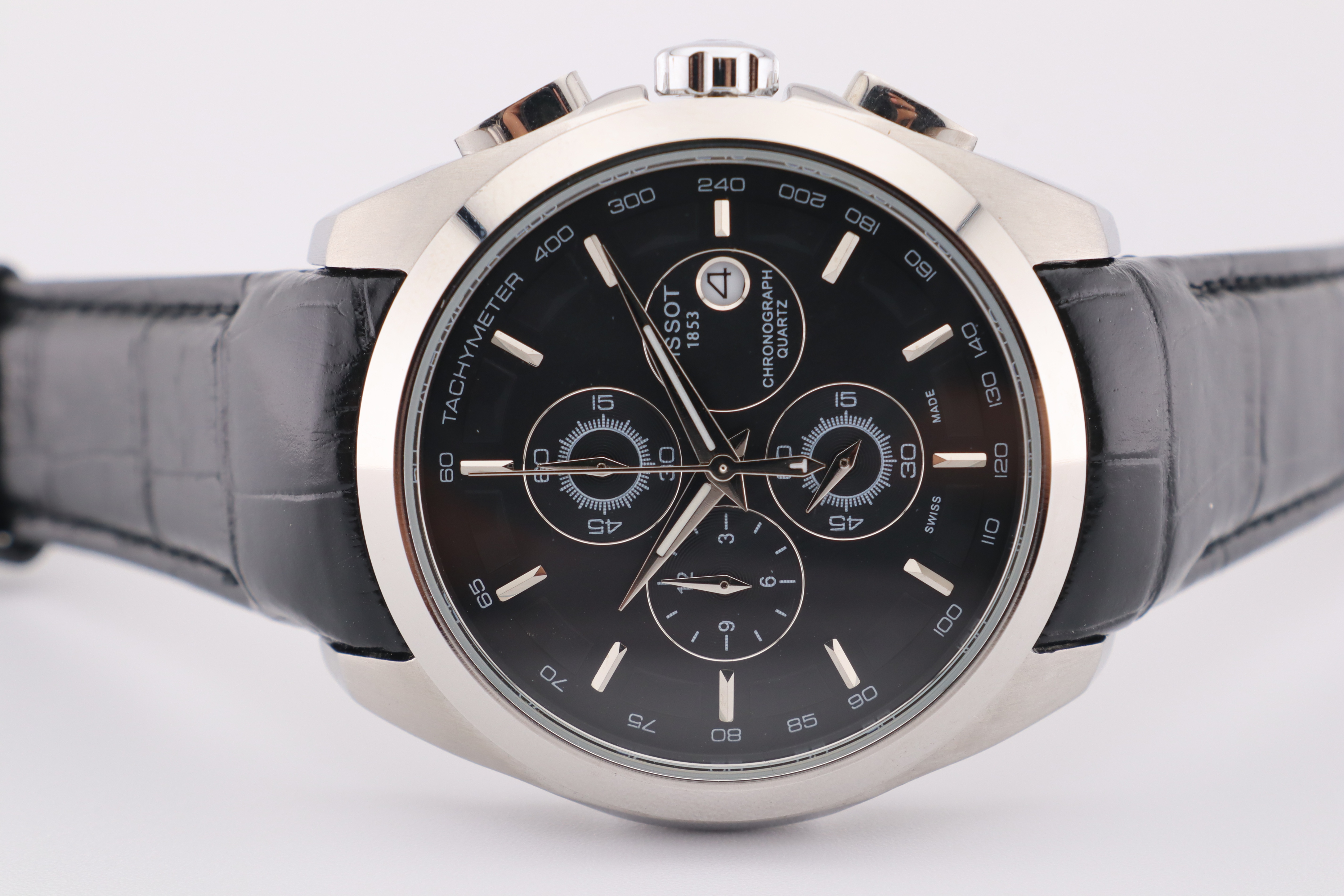 Tissot 1853 Couturier Tachymeter Chronograph Quartz Wrist Watch - photo 4