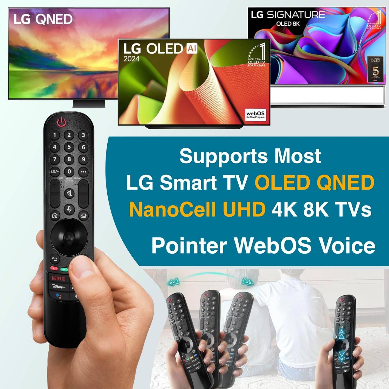 Remote for LG Smart TVs 2020-2022 Replacements - photo 2