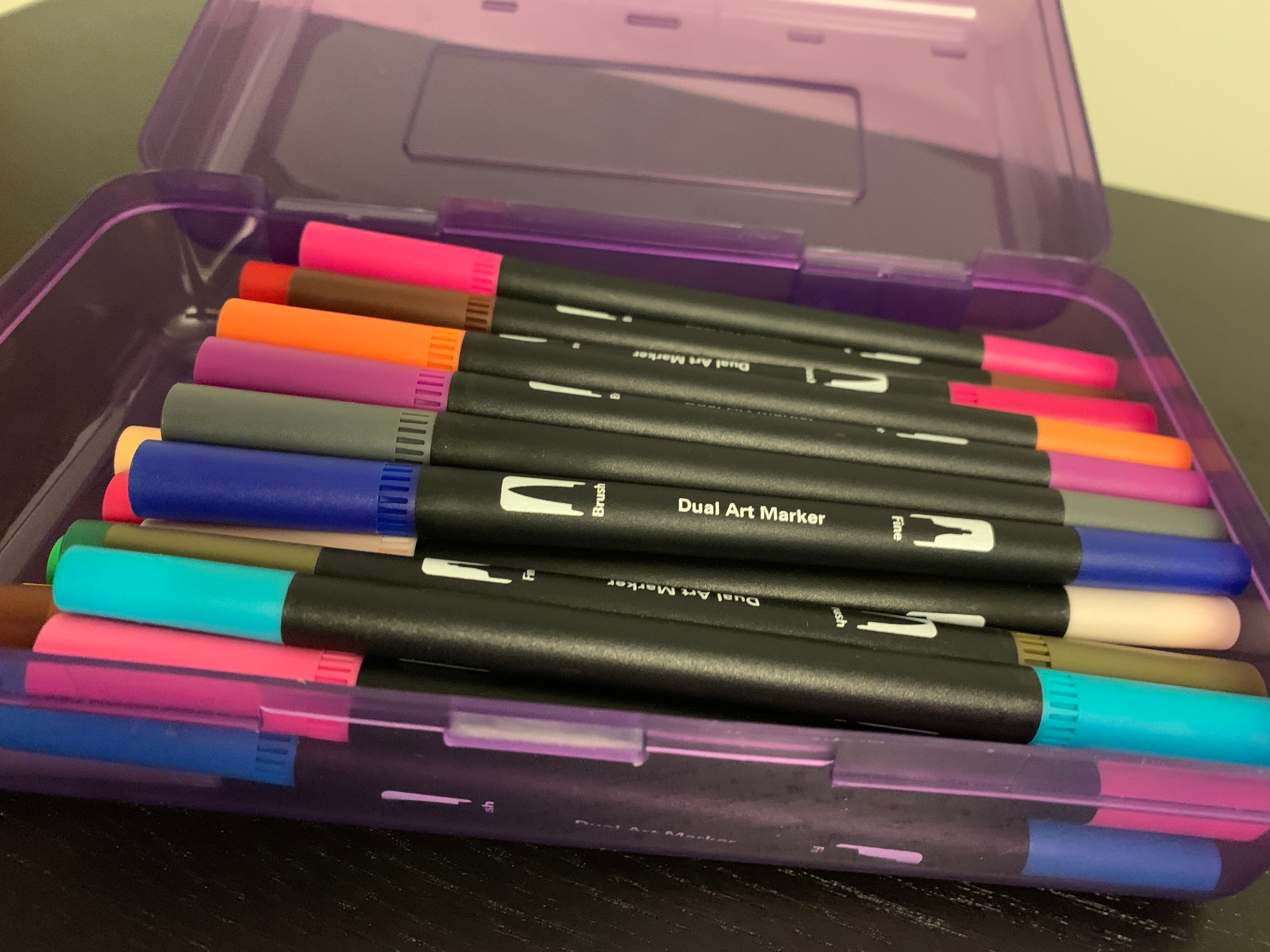 Artecho 36 Colors Markers, No Bleeding, Dual Tip, Calligraphy