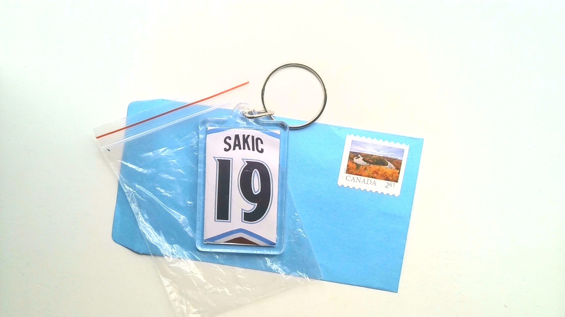 JOE SAKIC ( JERSEY KEY CHAIN ) FREE SHIPPING