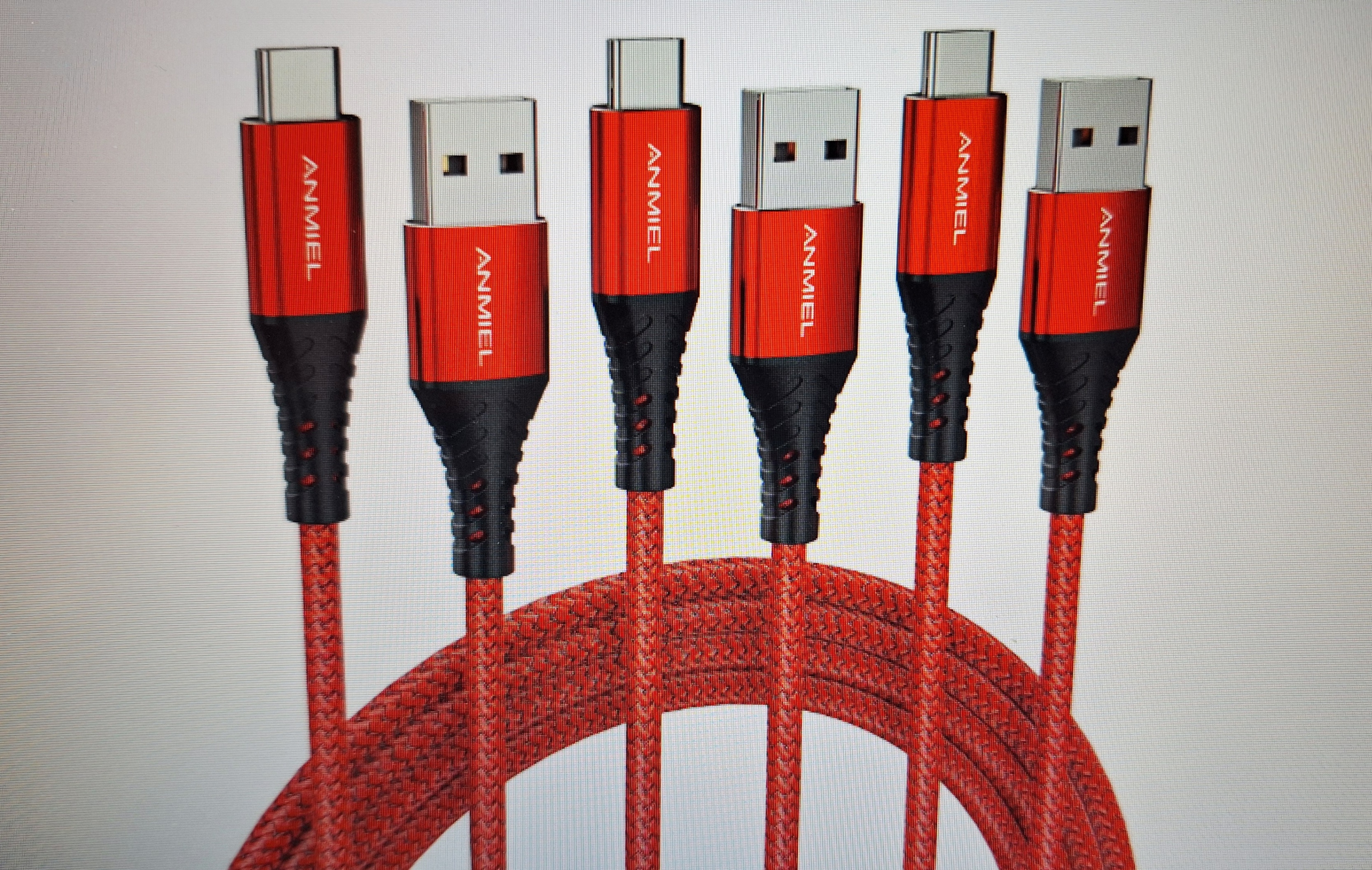 Two Brand New USB‐C Fast Charging Cables, Nylon Braided - photo 4