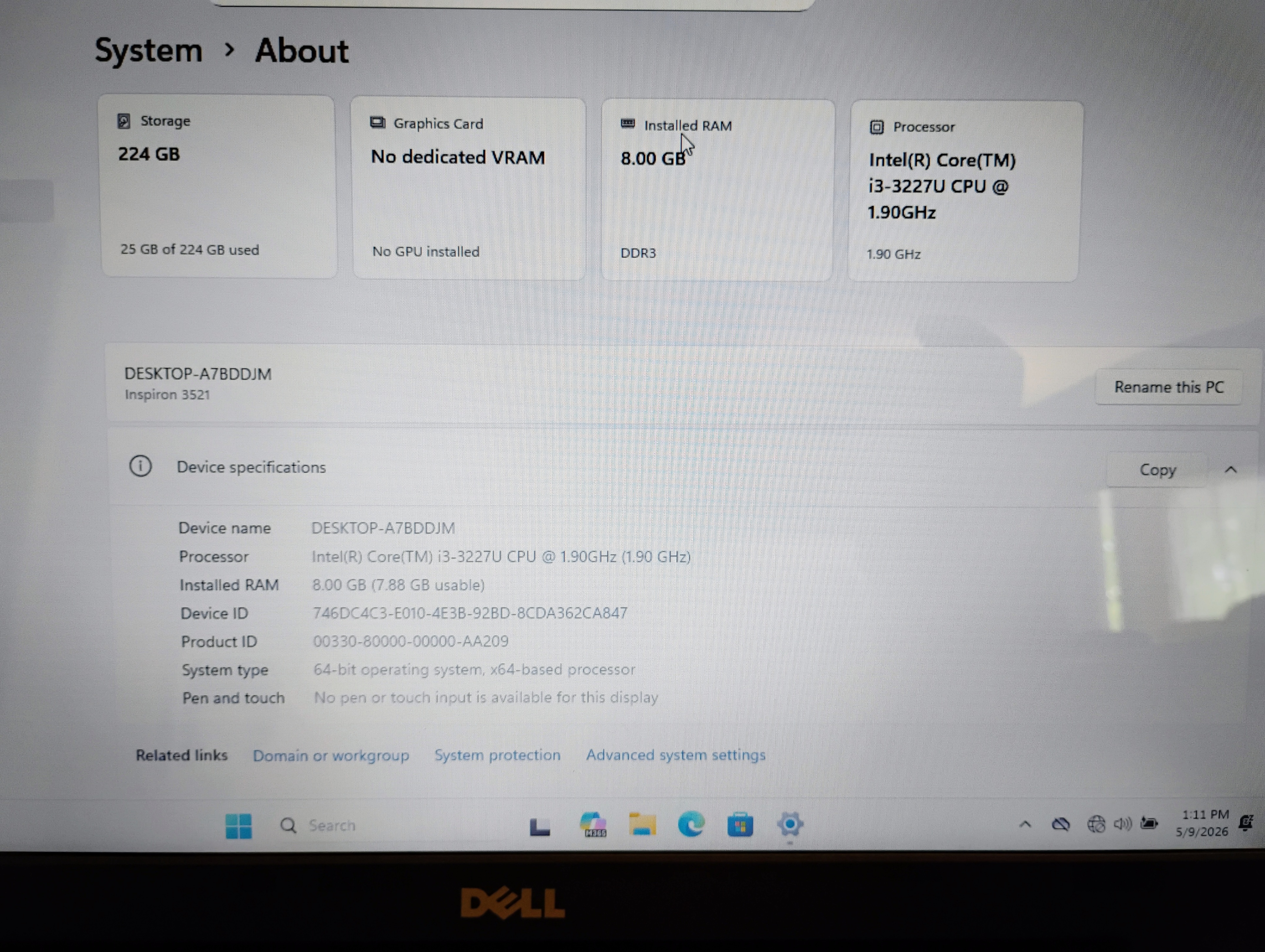 Dell Inspiron 3521 laptop - photo 2