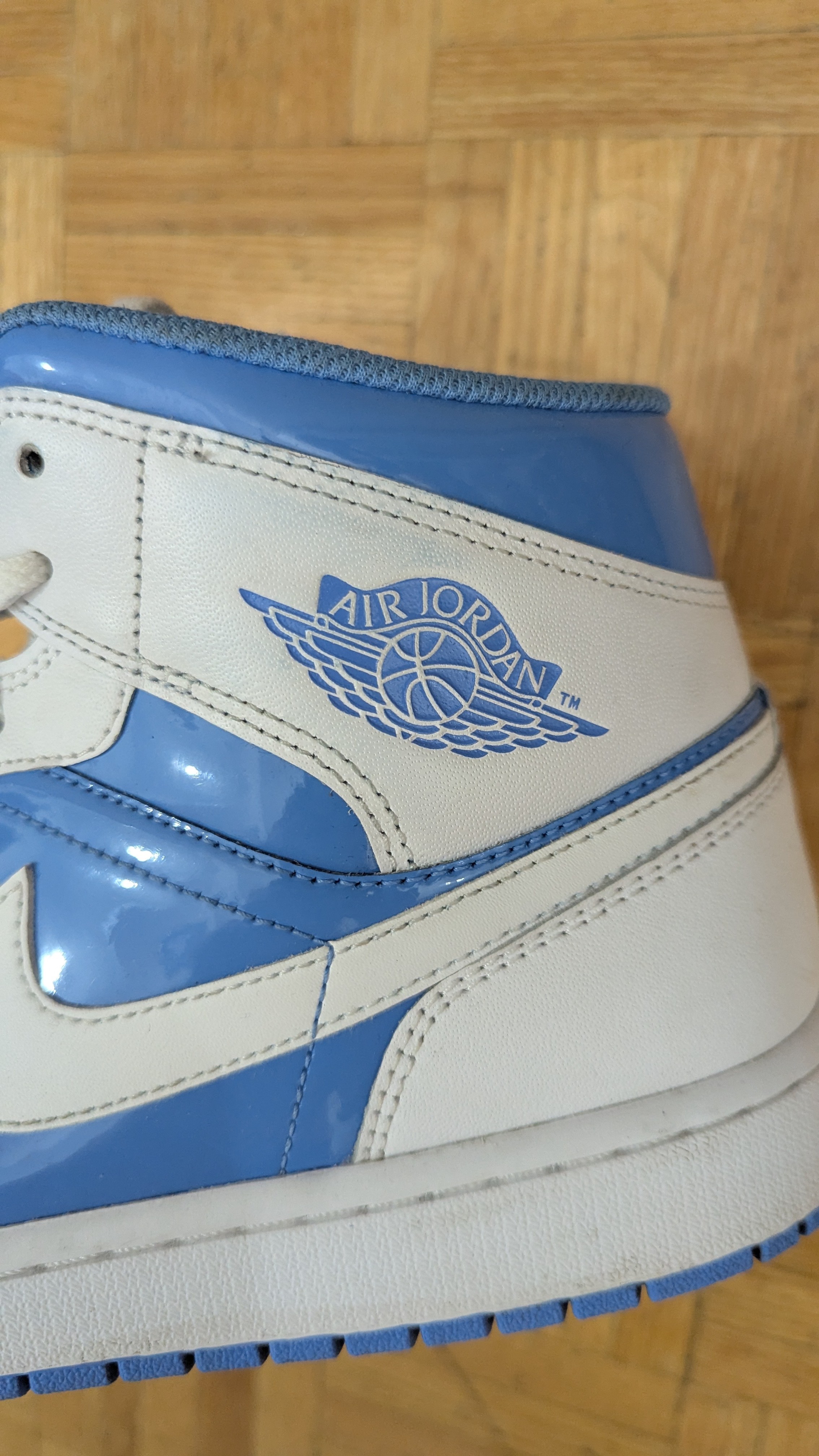 Nike Air Jordan 1 Mid Men's Shoes White/Legend Blue US 12 EUR 46 - photo 4