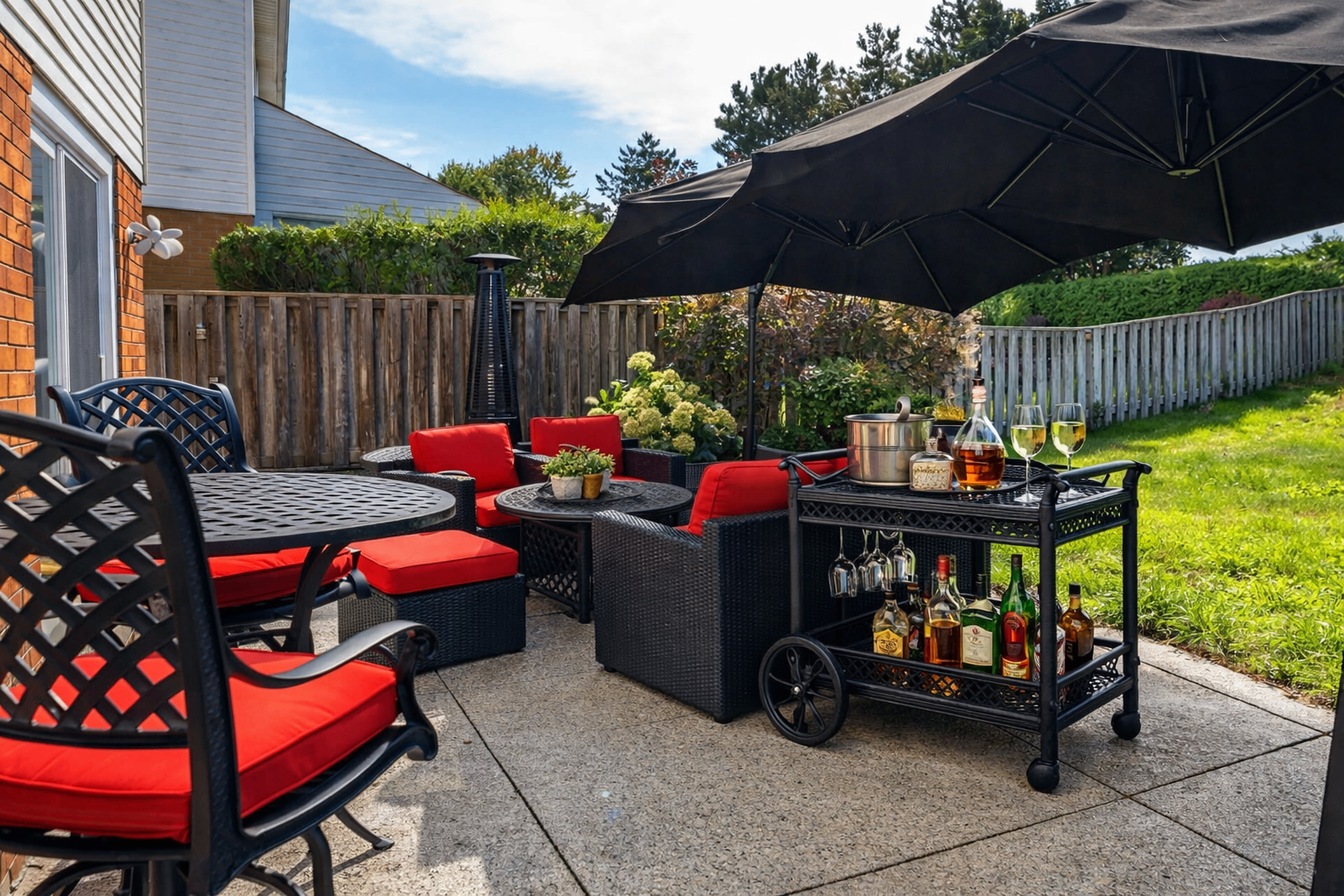DOT “Cameron” 11‑Pc Patio Set + 48" Fire Table - photo 5