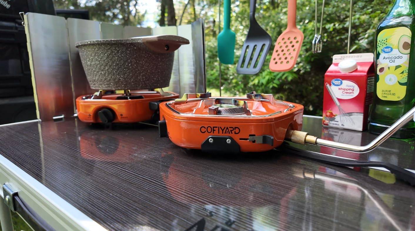 Cofiyard Portable Camping Stove - Orange