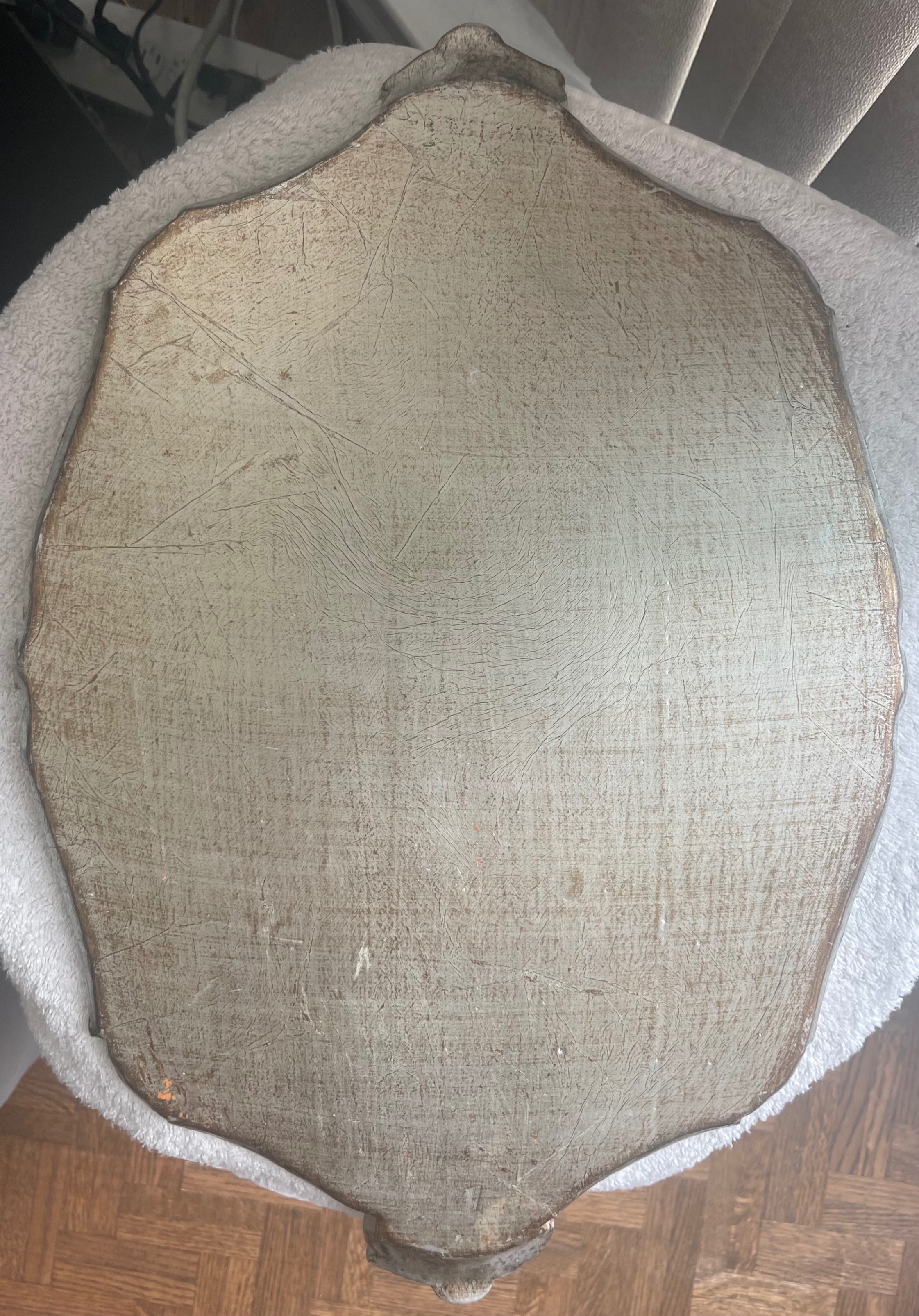 Large Vintage Italian Florentine Wood Serving Tray - photo 4