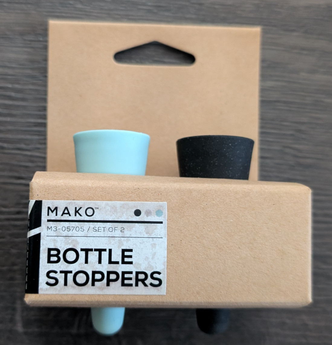 Silicone bottle stoppers (Mako) x2