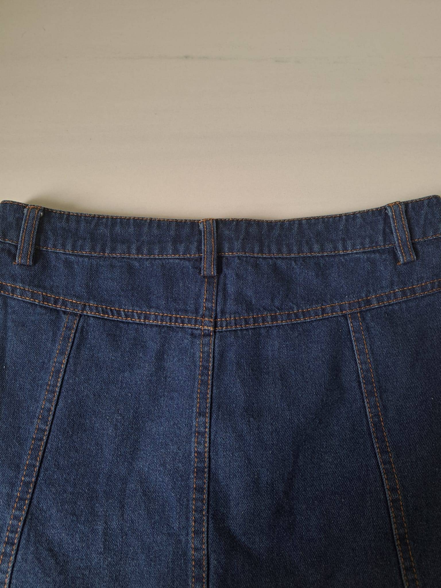 🫐 Y2K Button Denim High Rise Skirt - photo 4