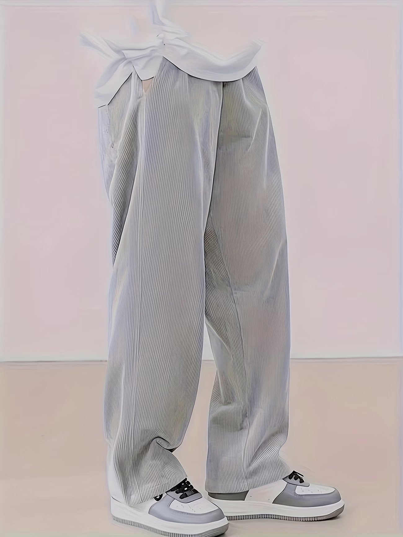 Men's Corduroy Straight Casual Trousers