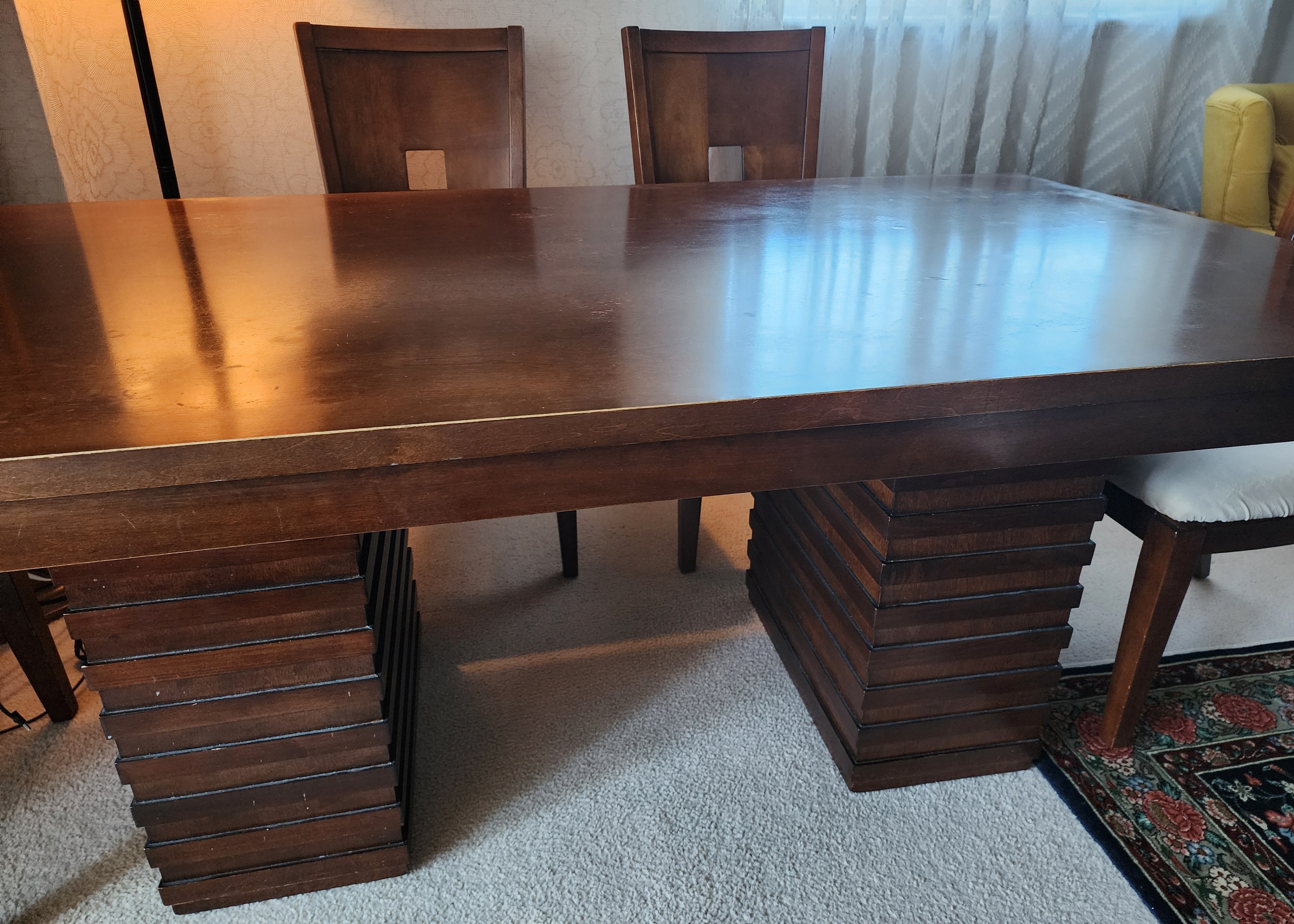 Elegant 6‐Chair Solid Wood Dining Set - photo 2