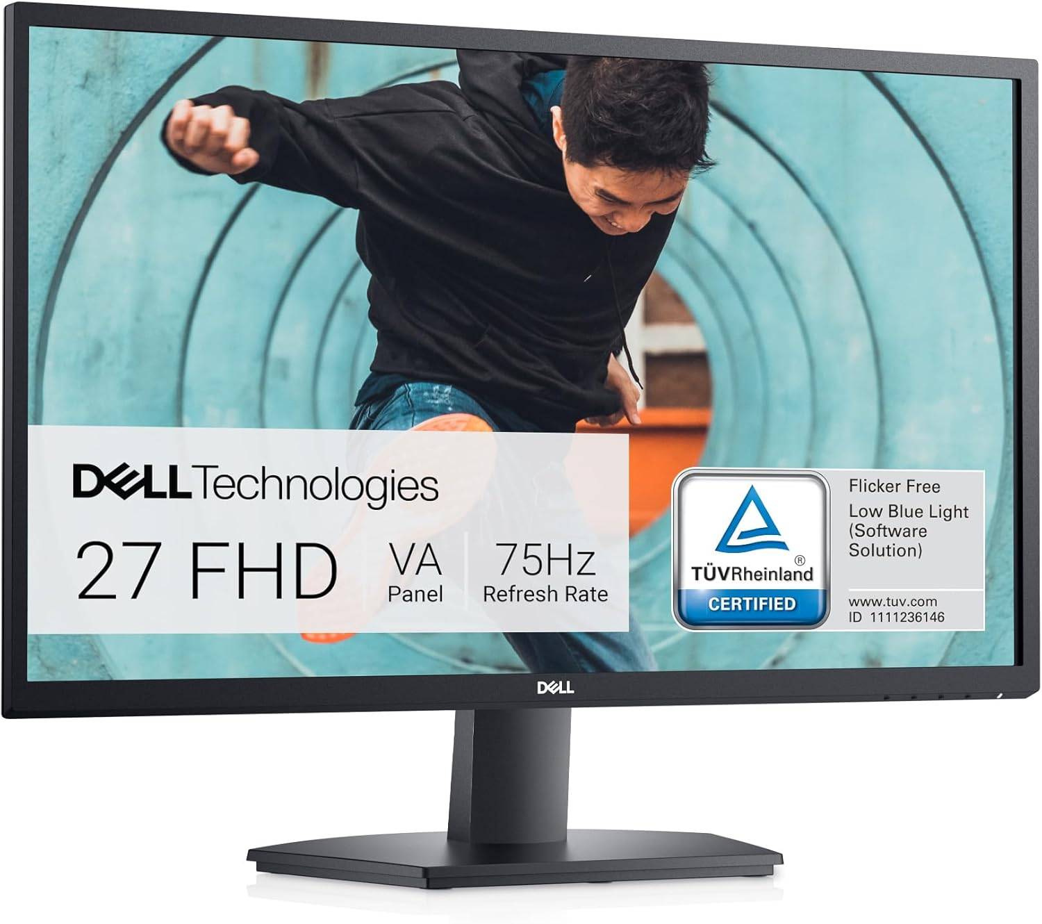Dell 27” FHD Monitor – 75Hz – Excellent Condition - photo 2