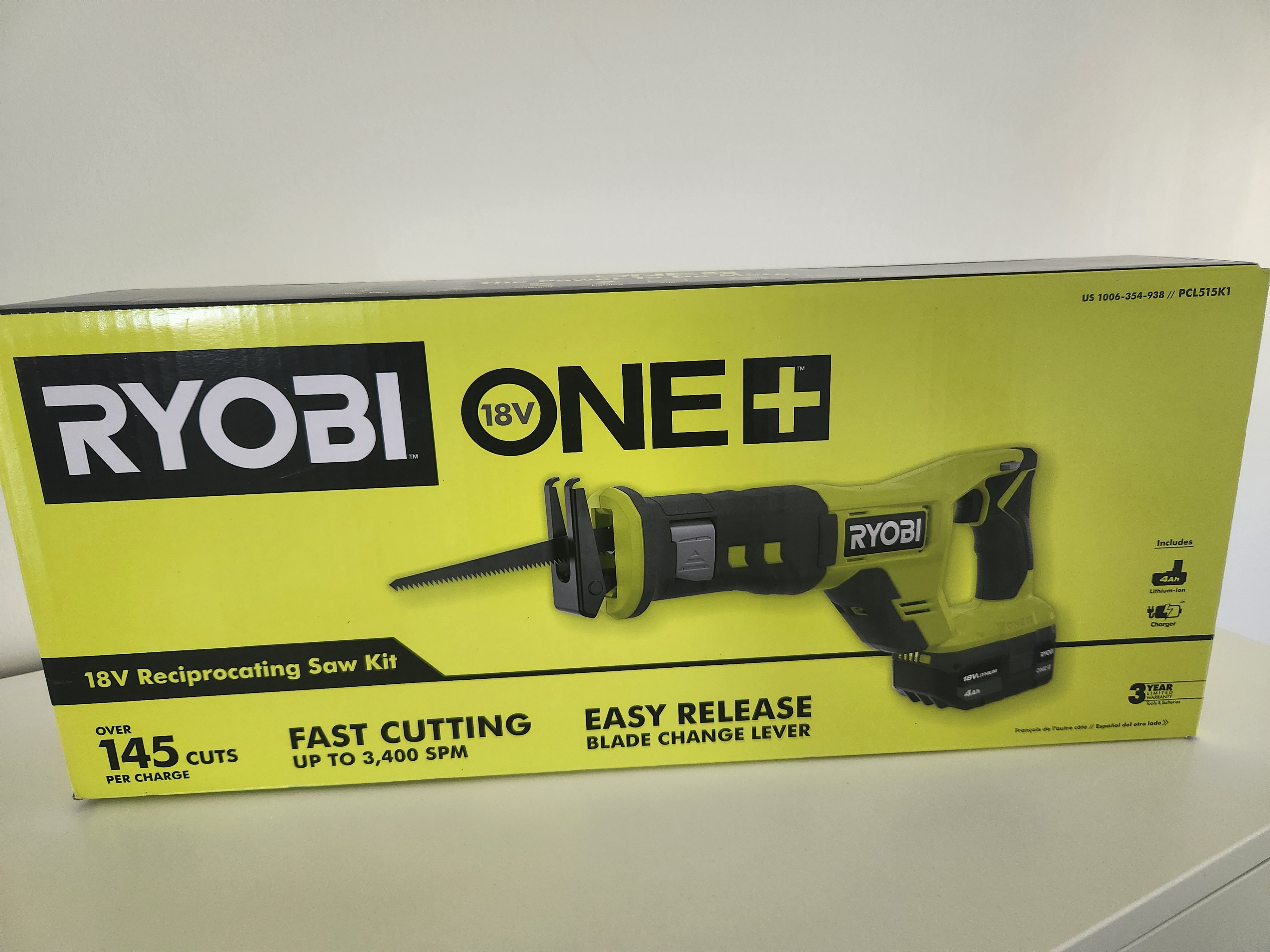 Reciprocating Saw Kit RYOBI 18V