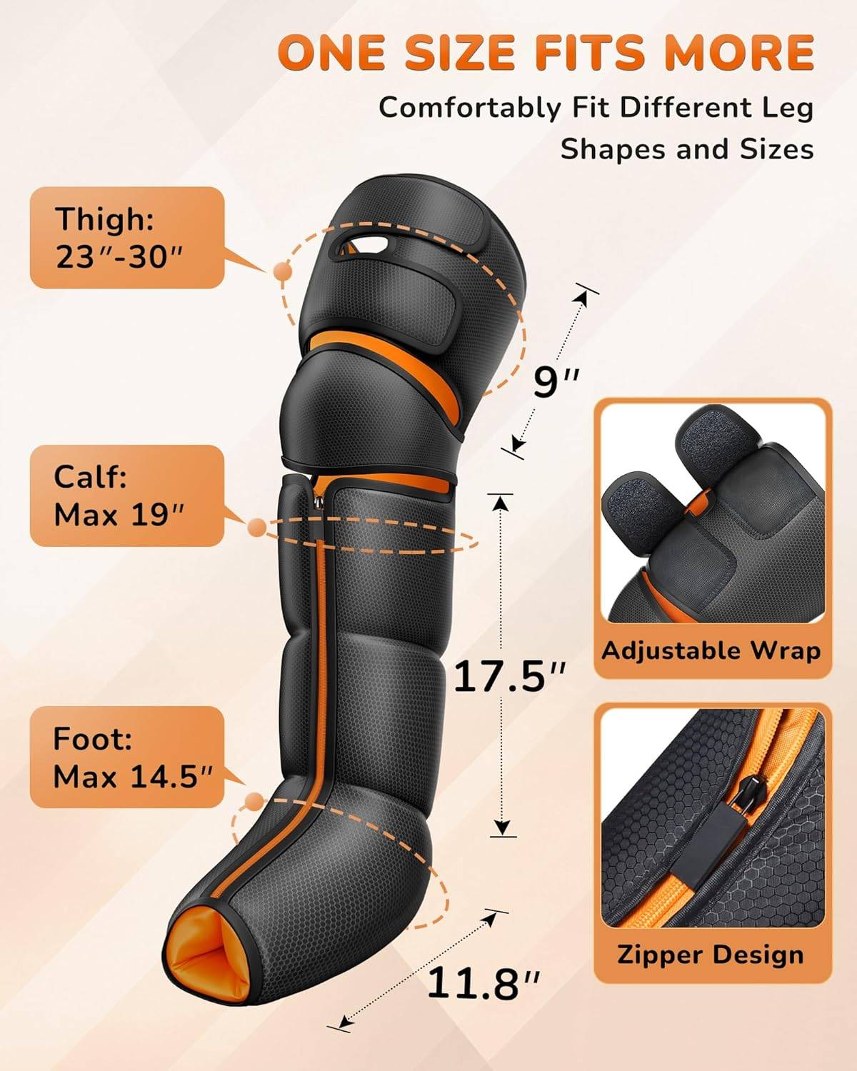 Leg Massager with Heat and Compression - photo 3