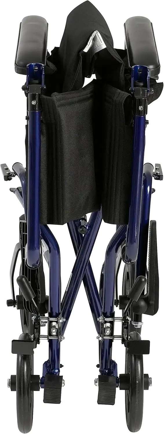 Drive Aluminum Transport Chair 17" Blue ATC17-BL - photo 2