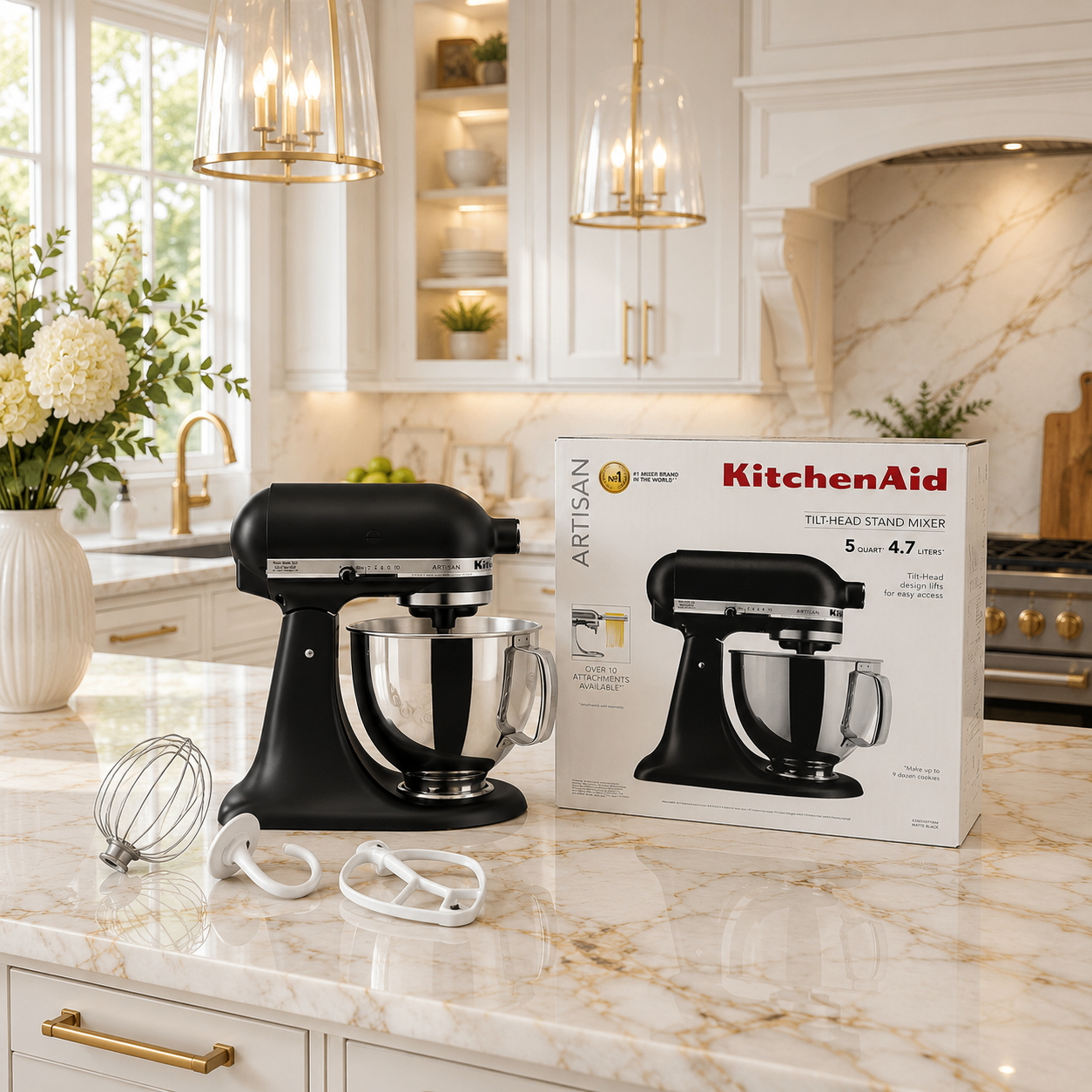 Retail Price $537-SEALED UNOPENED KitchenAid 5-Q Stand Mixer