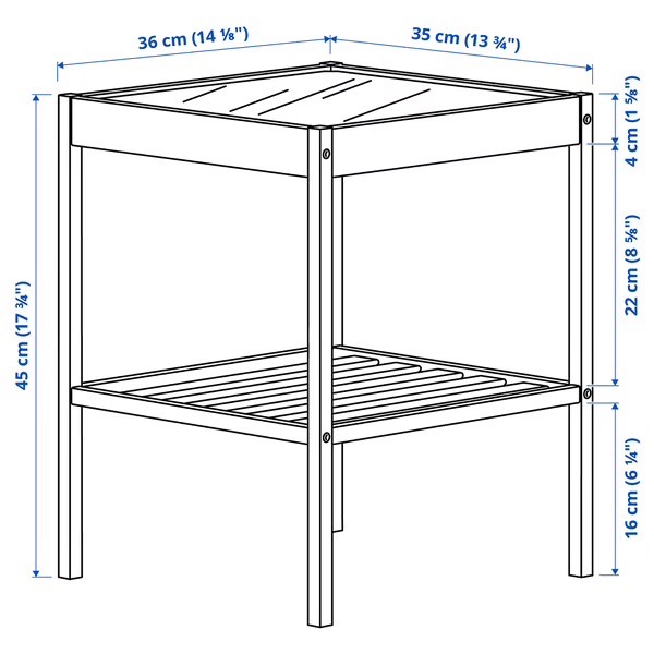 Sidetable with glasstop - photo 3