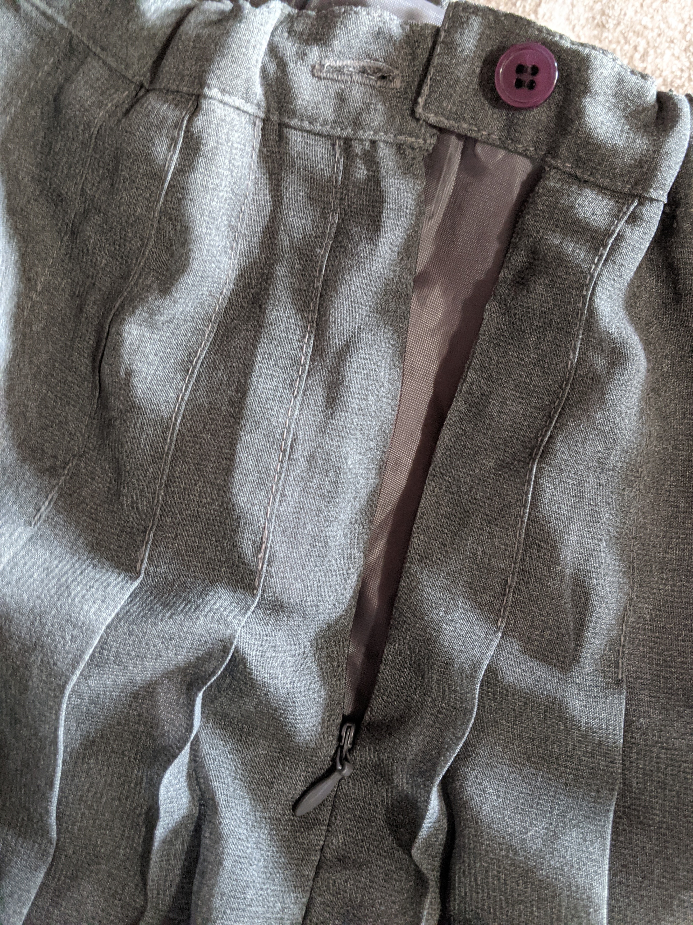 Kathy Ireland Grey A-Line Pleated Skirt - photo 4