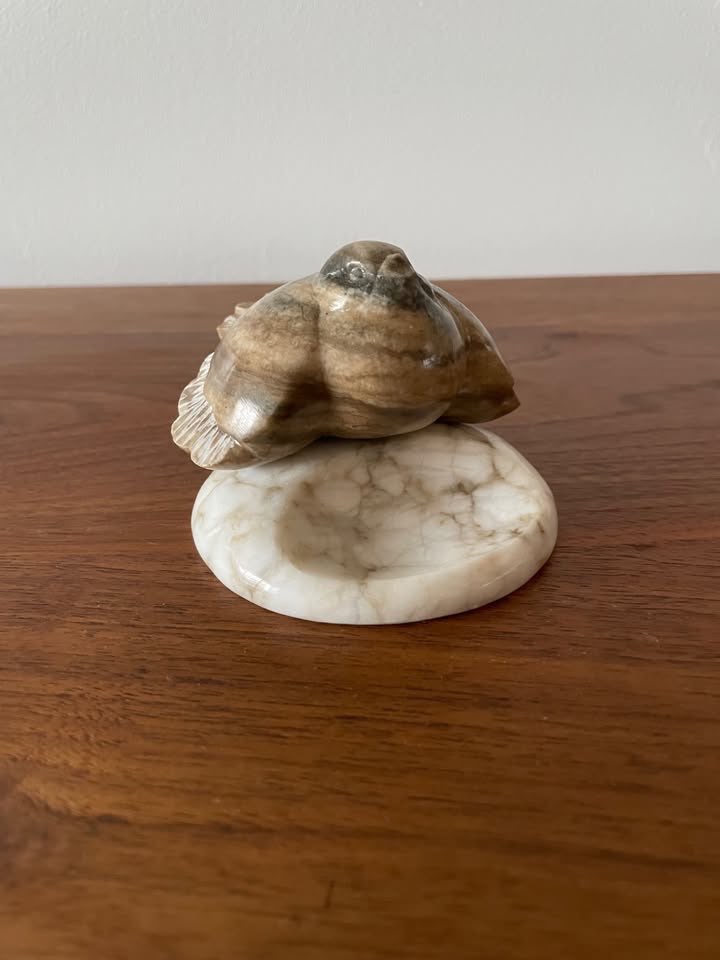 Vintage Soviet Stone Sparrow Sculpture (1980s, Made in USSR) - photo 4