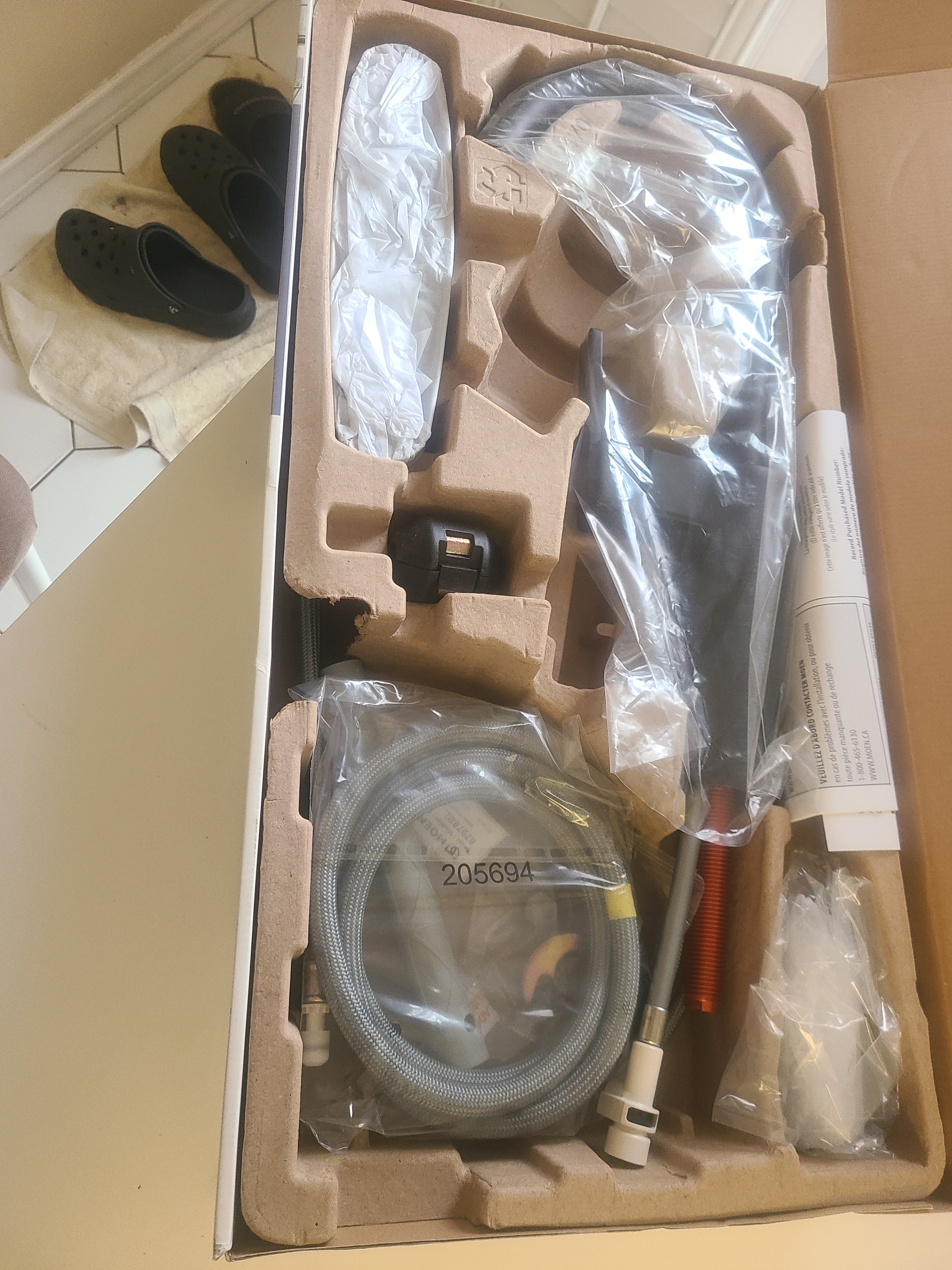 MOEN BLACK NILAIN SINGLE HANDLE PULL DOWN KITCHEN FAUCET - photo 3
