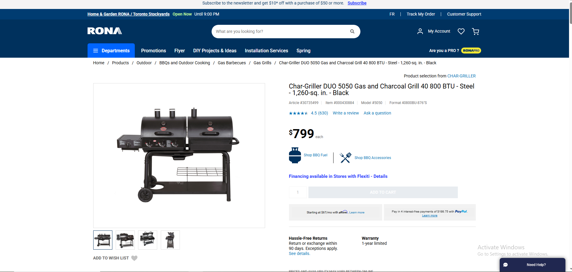 Char-Griller Dual Fuel Pro Gas and Charcoal Grill - photo 5