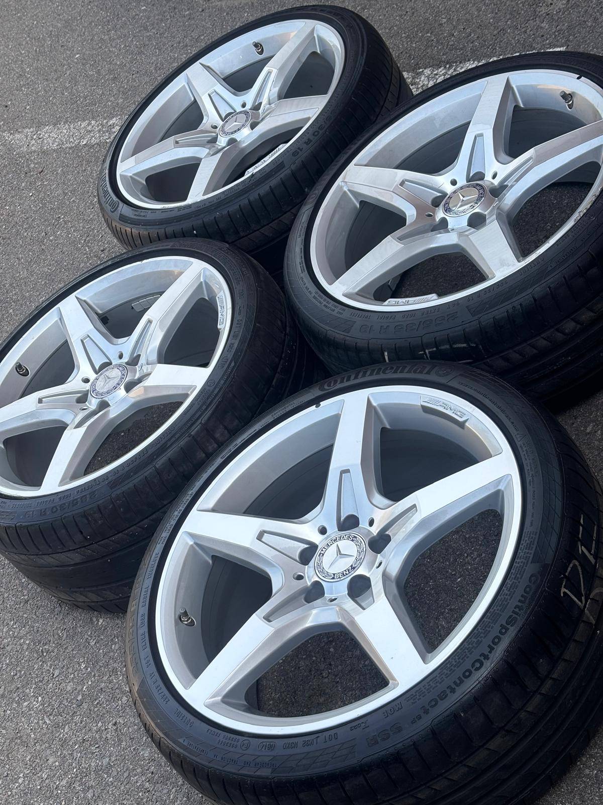 OEM 19"Mercedes  AMG(5x112)+Continental-SL/CLS /E Class/C Class