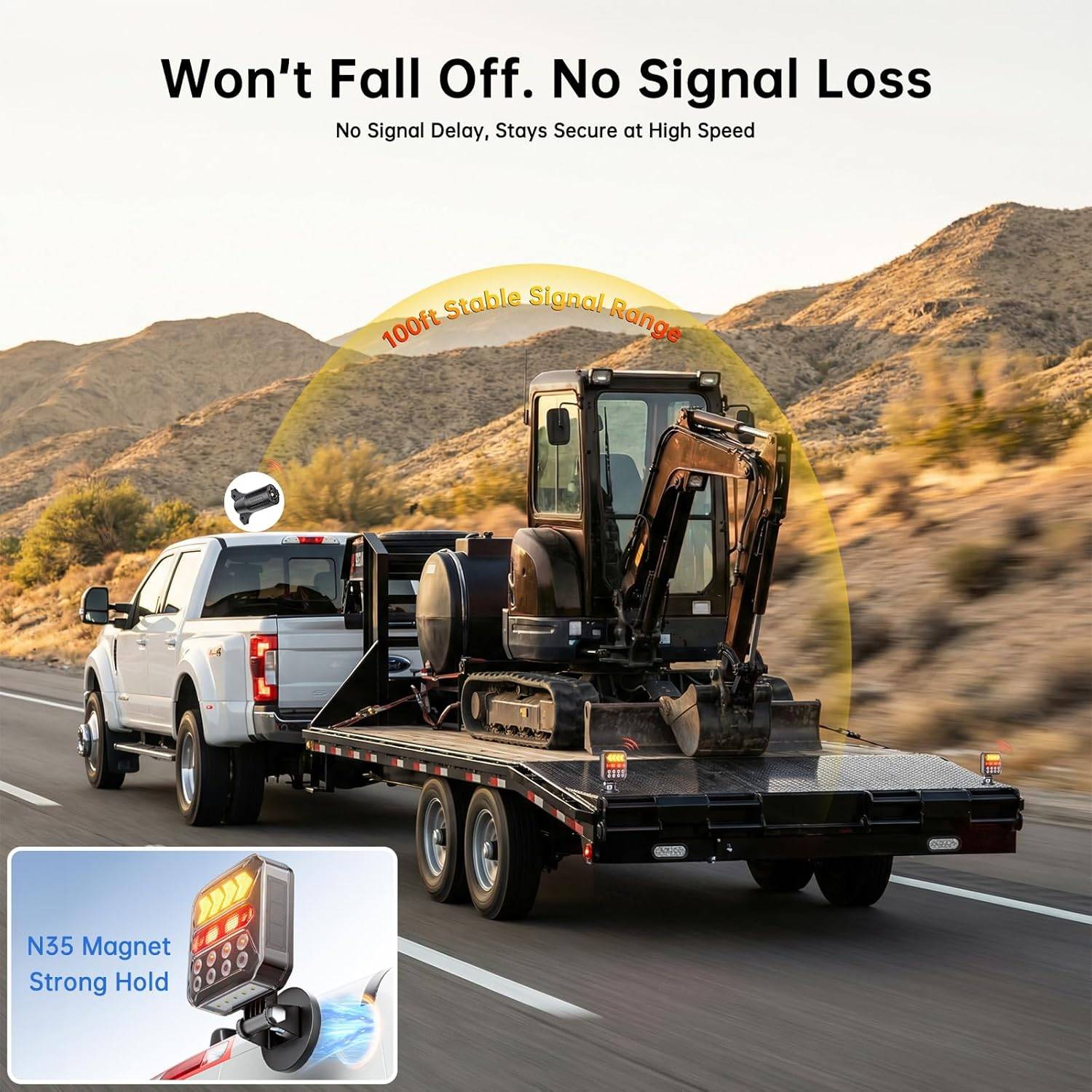 Solar Wireless Trailer Lights – Turn/Brake/Run/Stop/Alert Modes - photo 4
