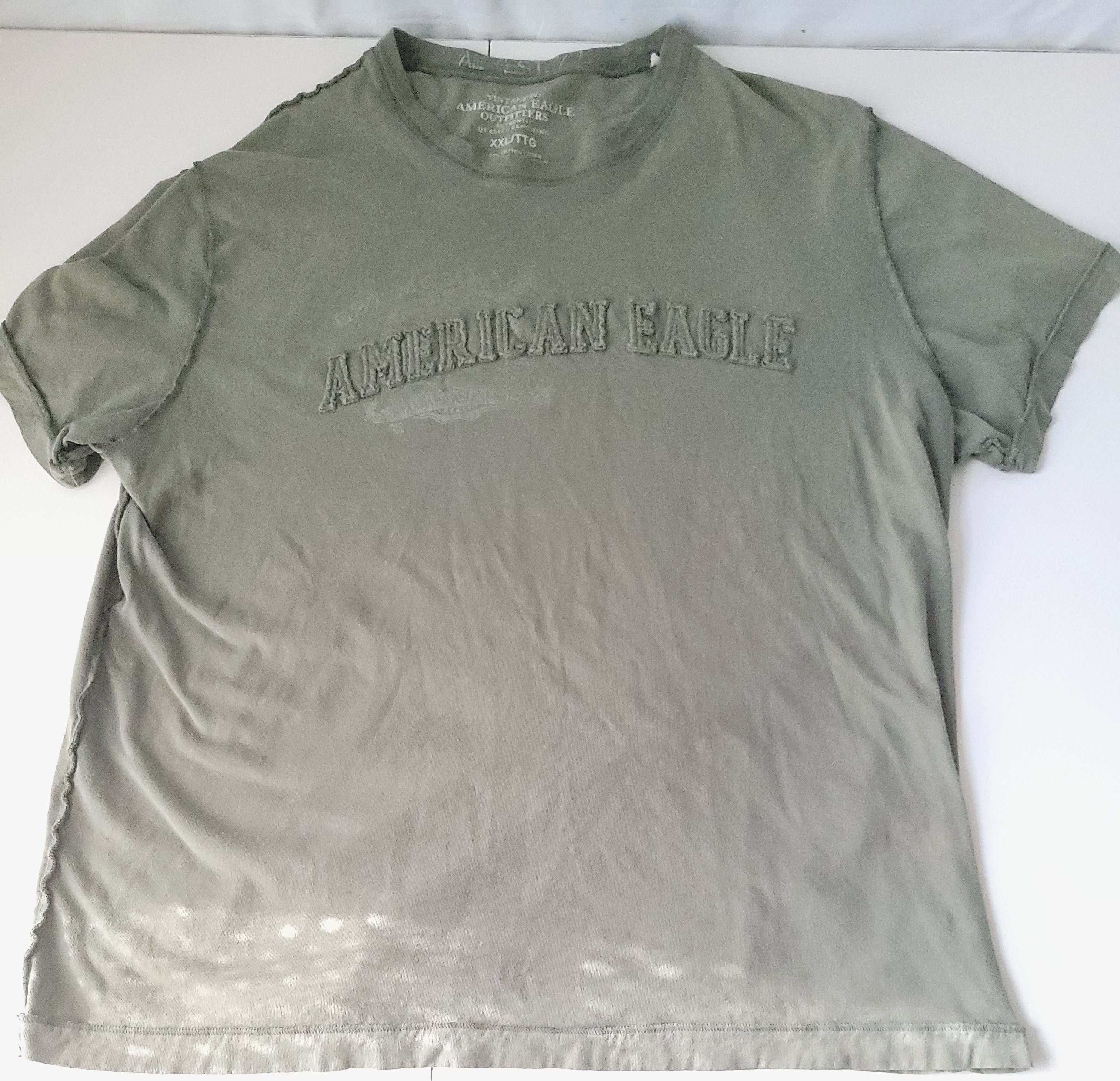 American Eagle Outfitters Mens Vintage Fit Graphic Tee Green XXL