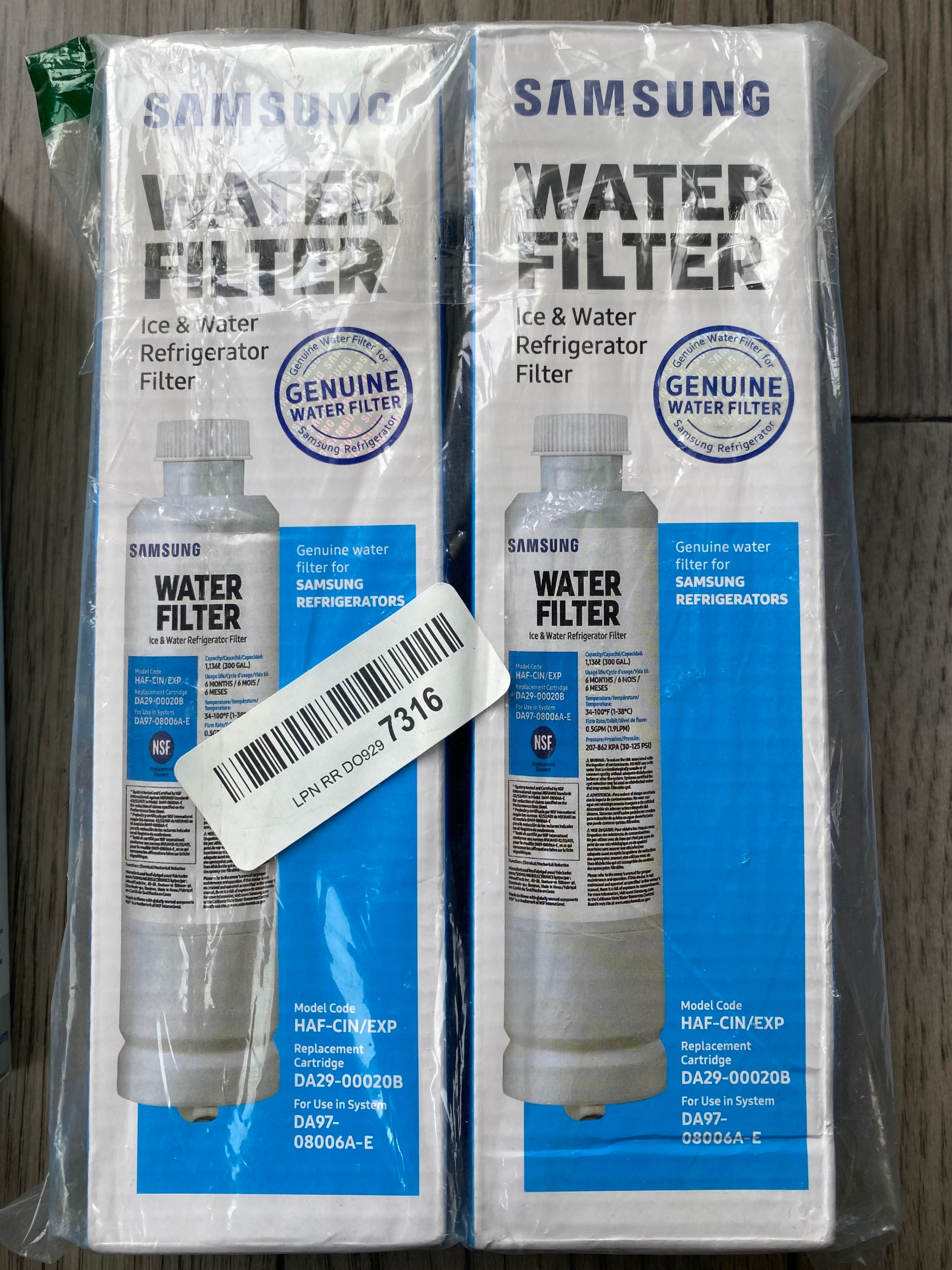Samsung Water Filters ($20) – IcePure Water Filters ($10) – New