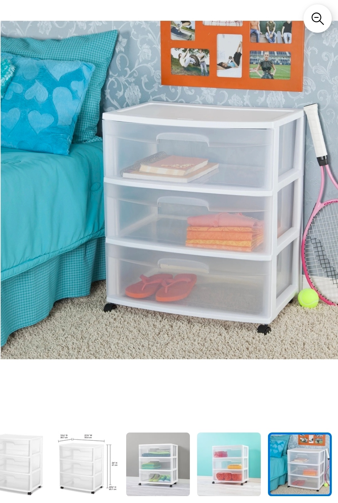 Like-New Sterilite 3-Drawer Storage Unit (White) – Moving Sale - photo 3