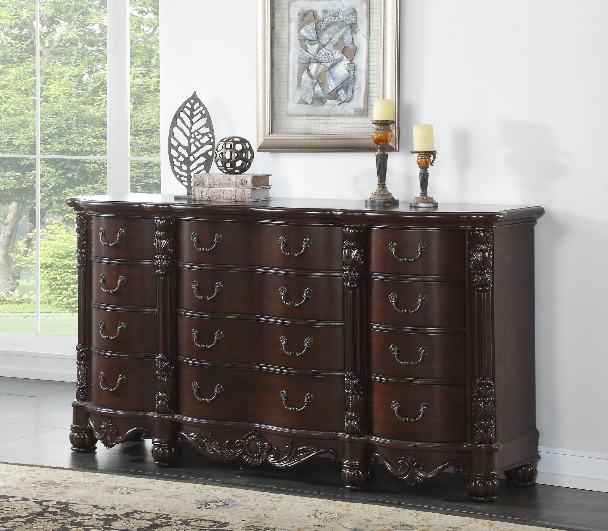 Solid Wood Construction Dresser & Mirror. - photo 5