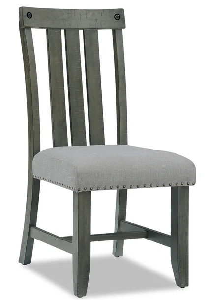 5pc Dining set with Table (Trestle Base), Leaf & 4 Chairs - photo 2
