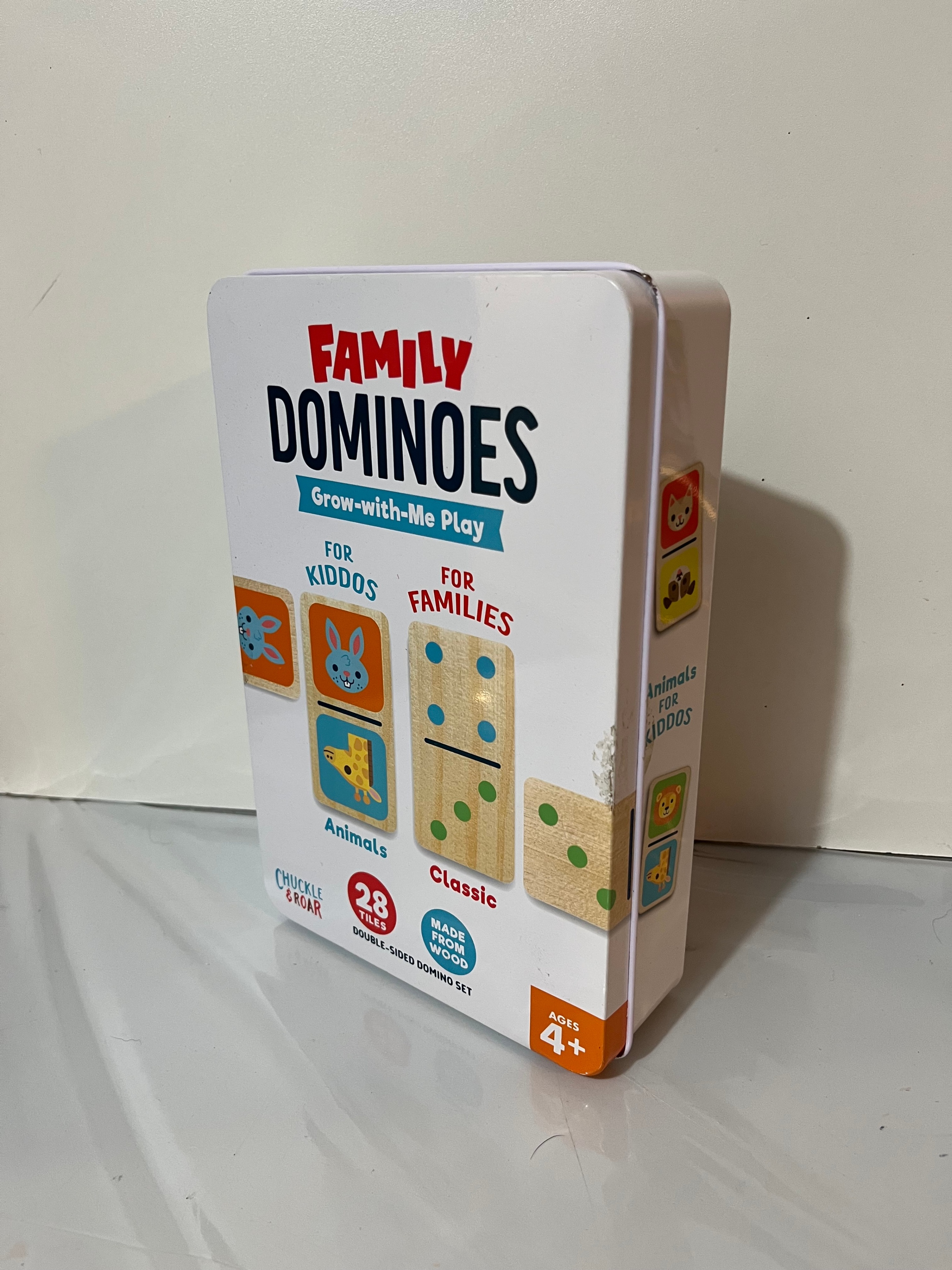 Chuckle & Roar Wooden Dominoes Double-Sided w/ Animals & Numbers - photo 2