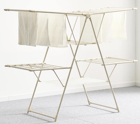 Heavy-Duty 4-Tier Foldable Drying Rack