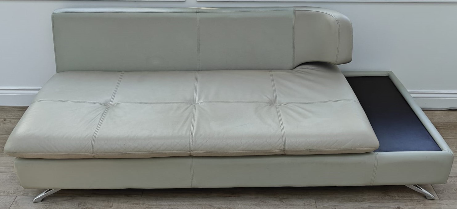 Modern Faux Leather Couch / Sofa - photo 2
