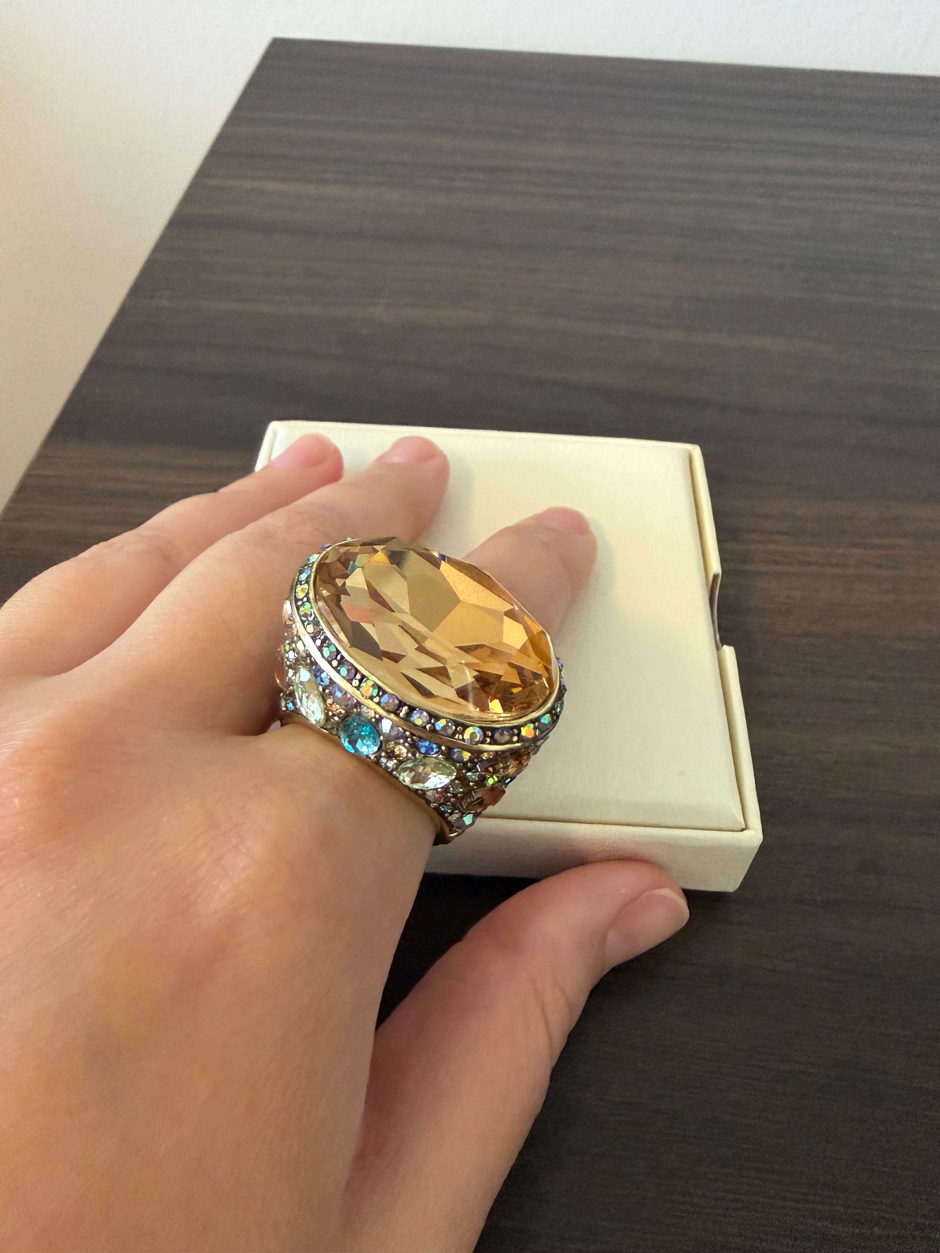 Heidi Daus Multicolor Cocktail Ring Size 9 - photo 3